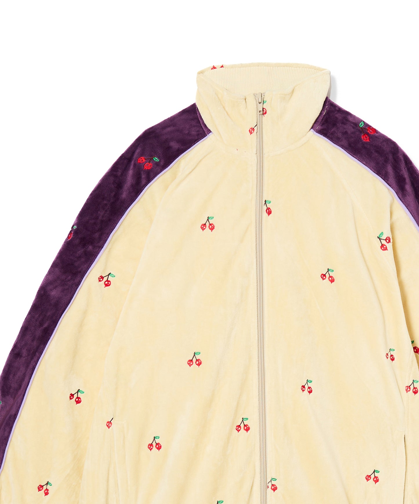 EMBROIDERY VELOUR TRACK JKT