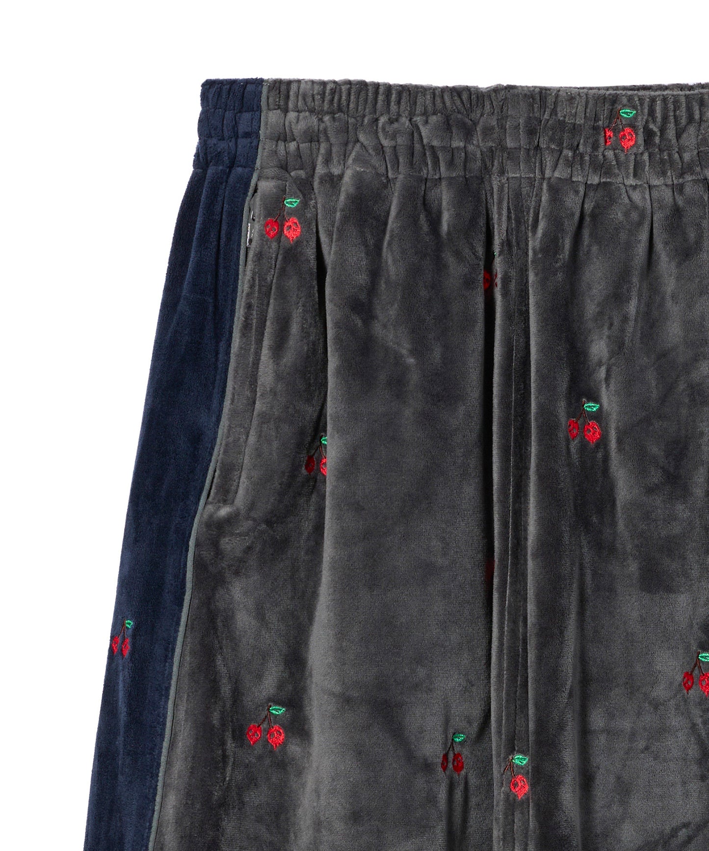 EMBROIDERY VELOUR TRACK SKIRT