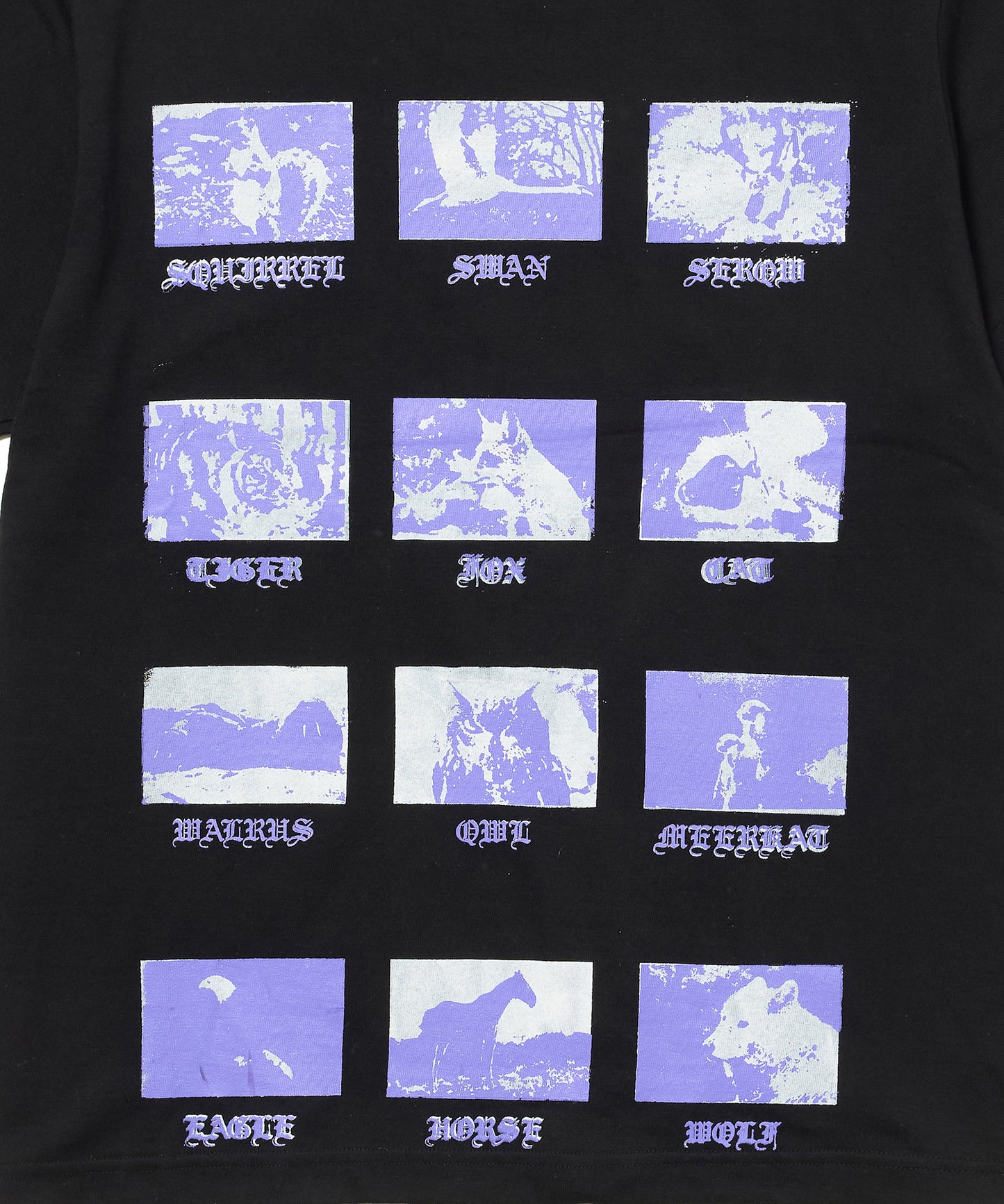 PRINT H/S T-SHIRT(ANIMAL)
