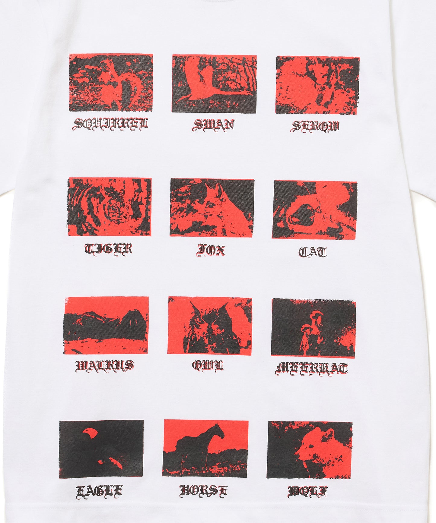 PRINT H/S T-SHIRT(ANIMAL)