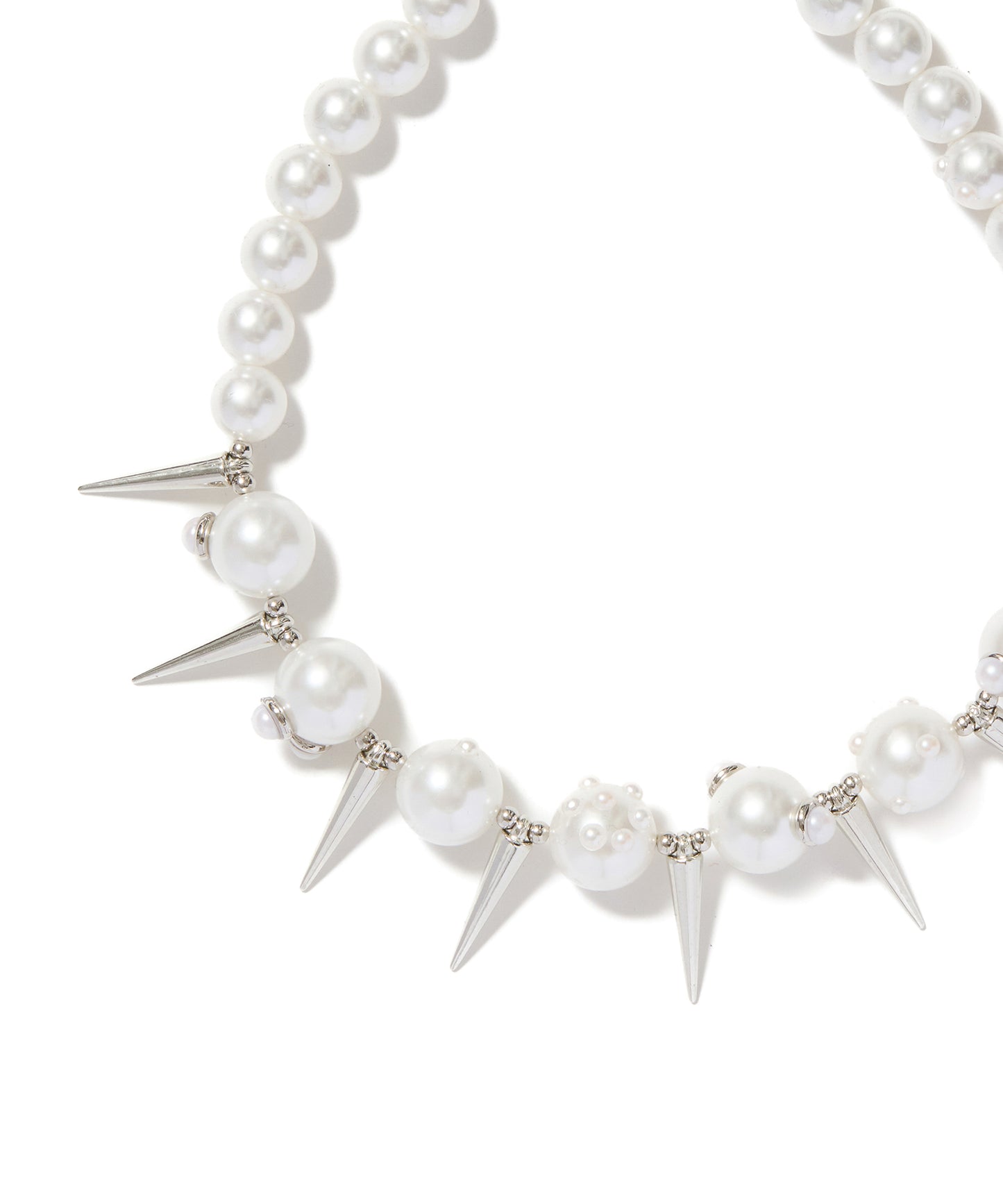 PEARL & STUDS NECKLACE