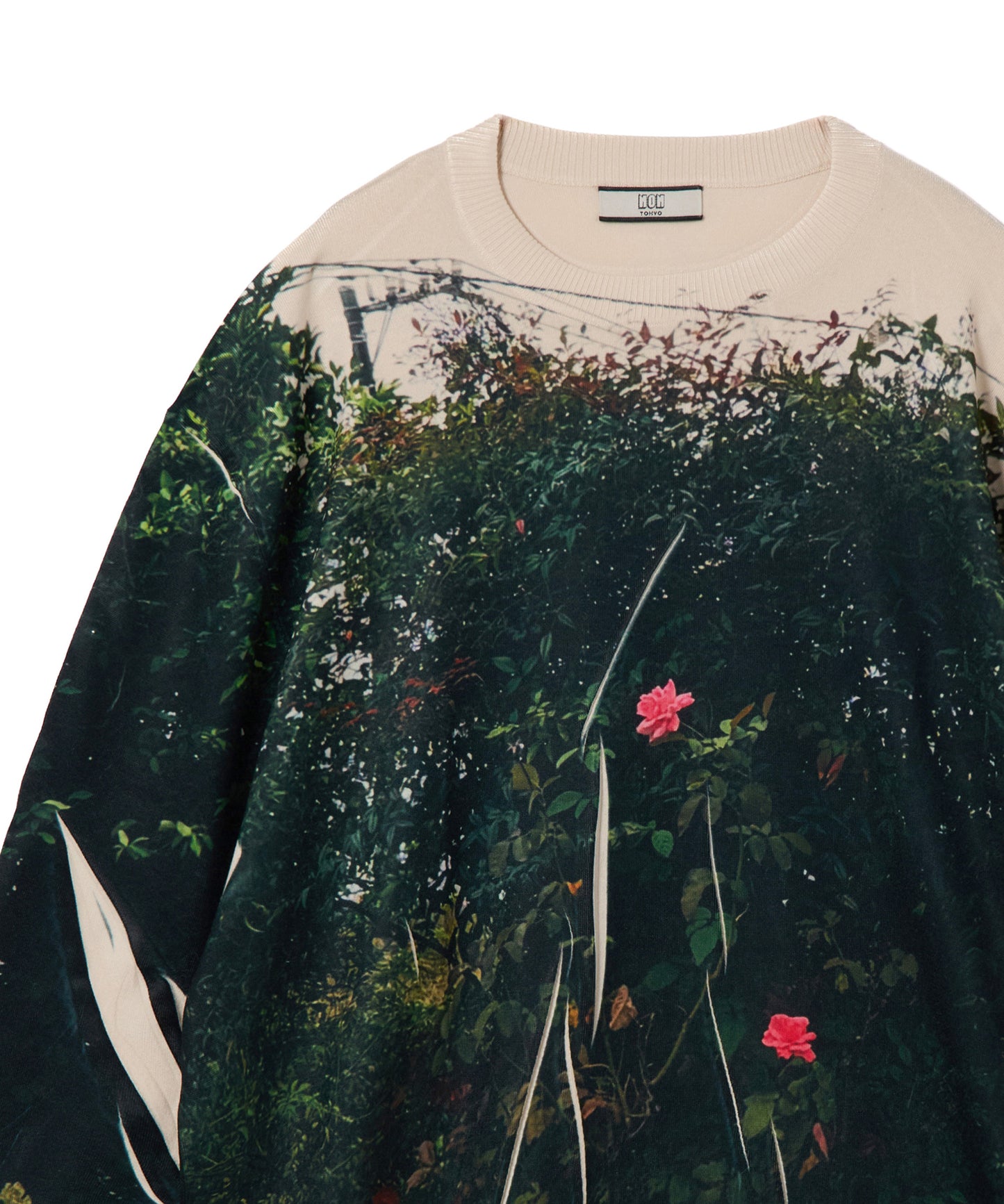 PRINT KNIT PULLTOPOVER