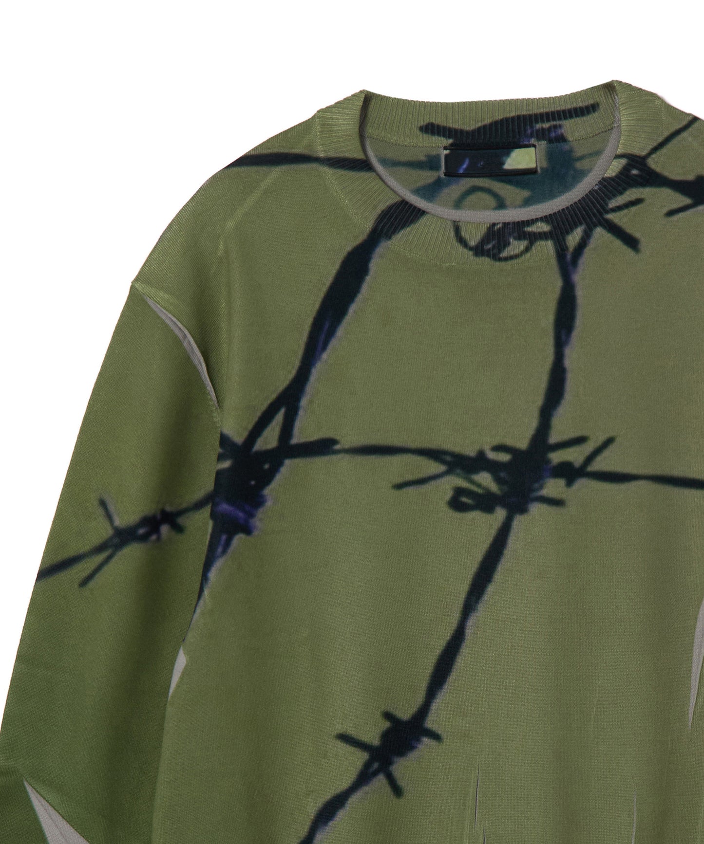 PRINT KNIT PULLTOPOVER