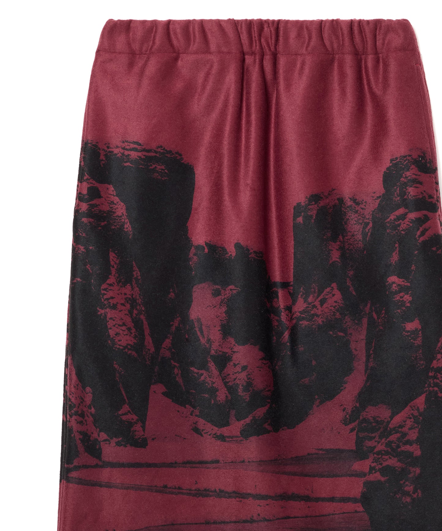 PRINT FLEECE SKIRT