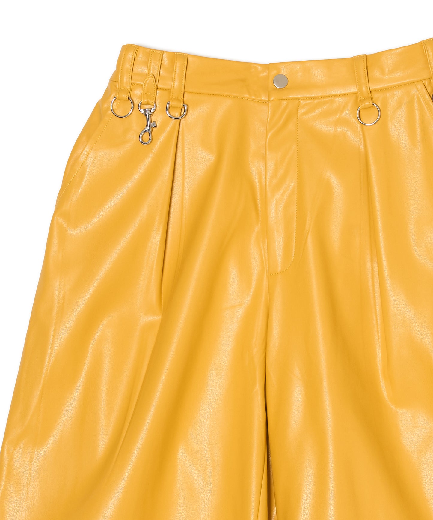 VEGAN LEATHER SHORTS