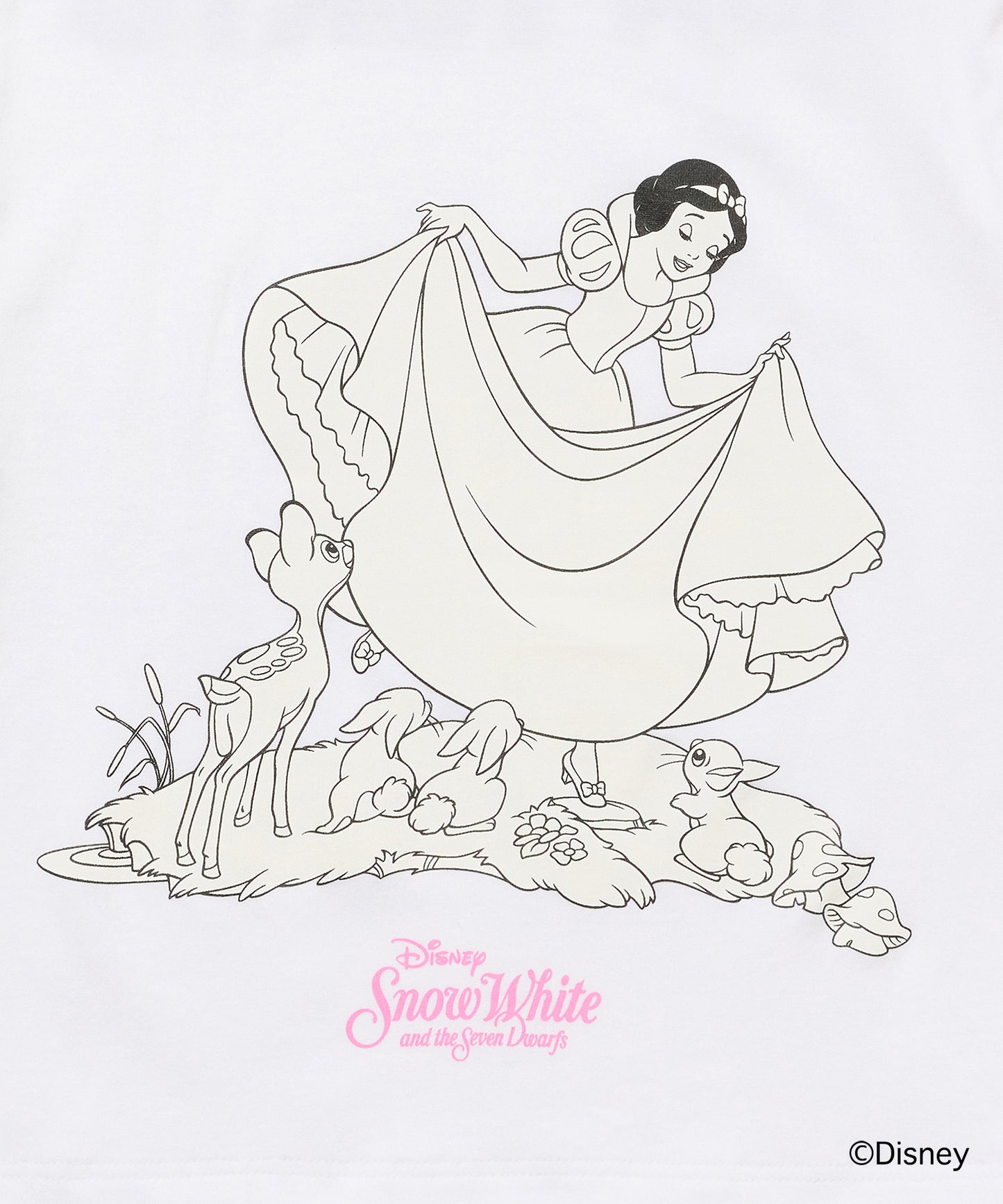 Disney 『Snow White』 NON TOKYO 　PRINT SHORT T-SHIRT(SNOW WHITE)