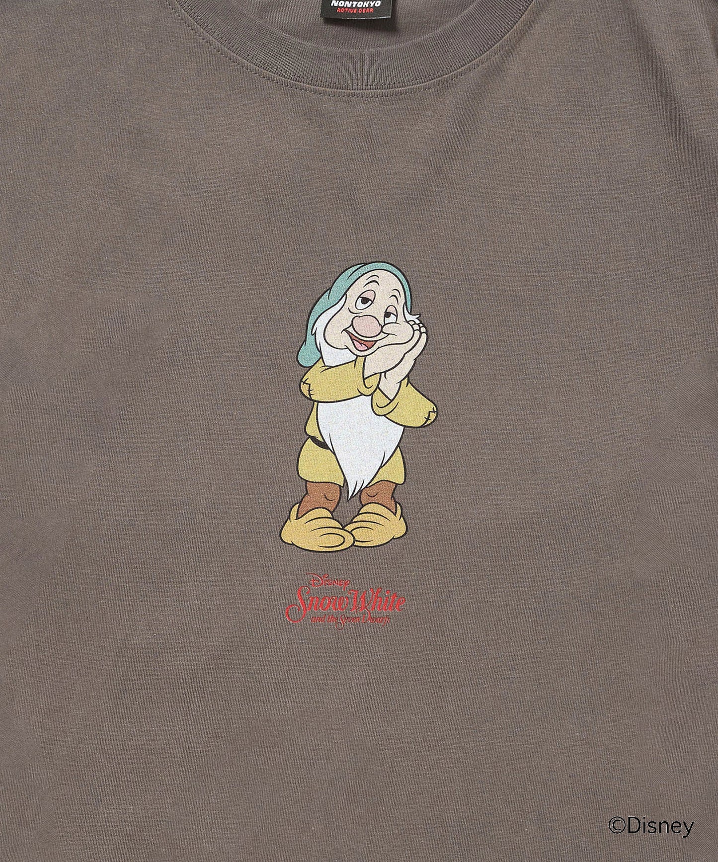 Disney 『Snow White』 NON TOKYO 　PRINT BIG T-SHIRT(SLEEPY)