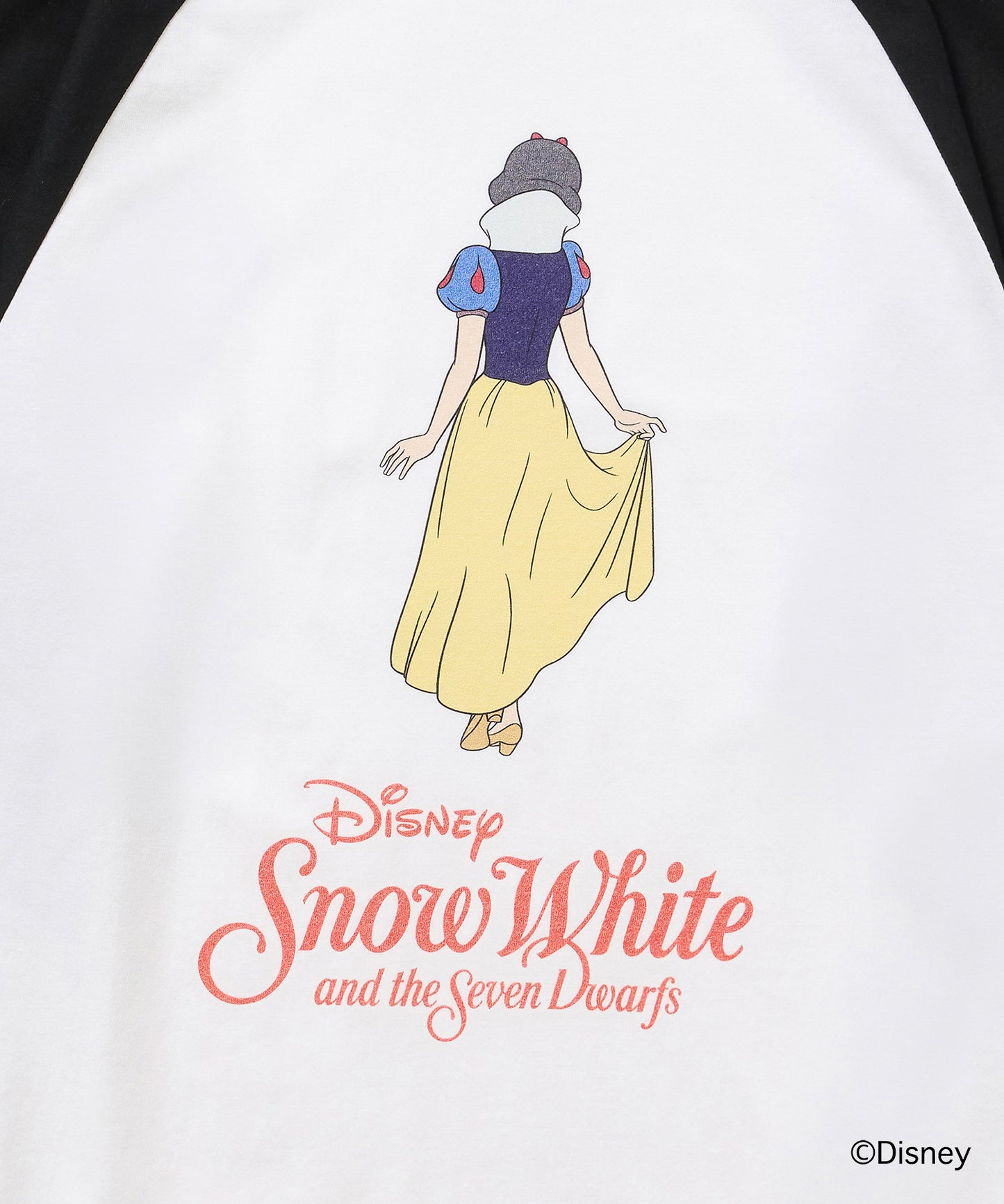 Disney 『Snow White』 NON TOKYO 　PRINT RAGLAN T-SHIRT(SNOW WHITE)