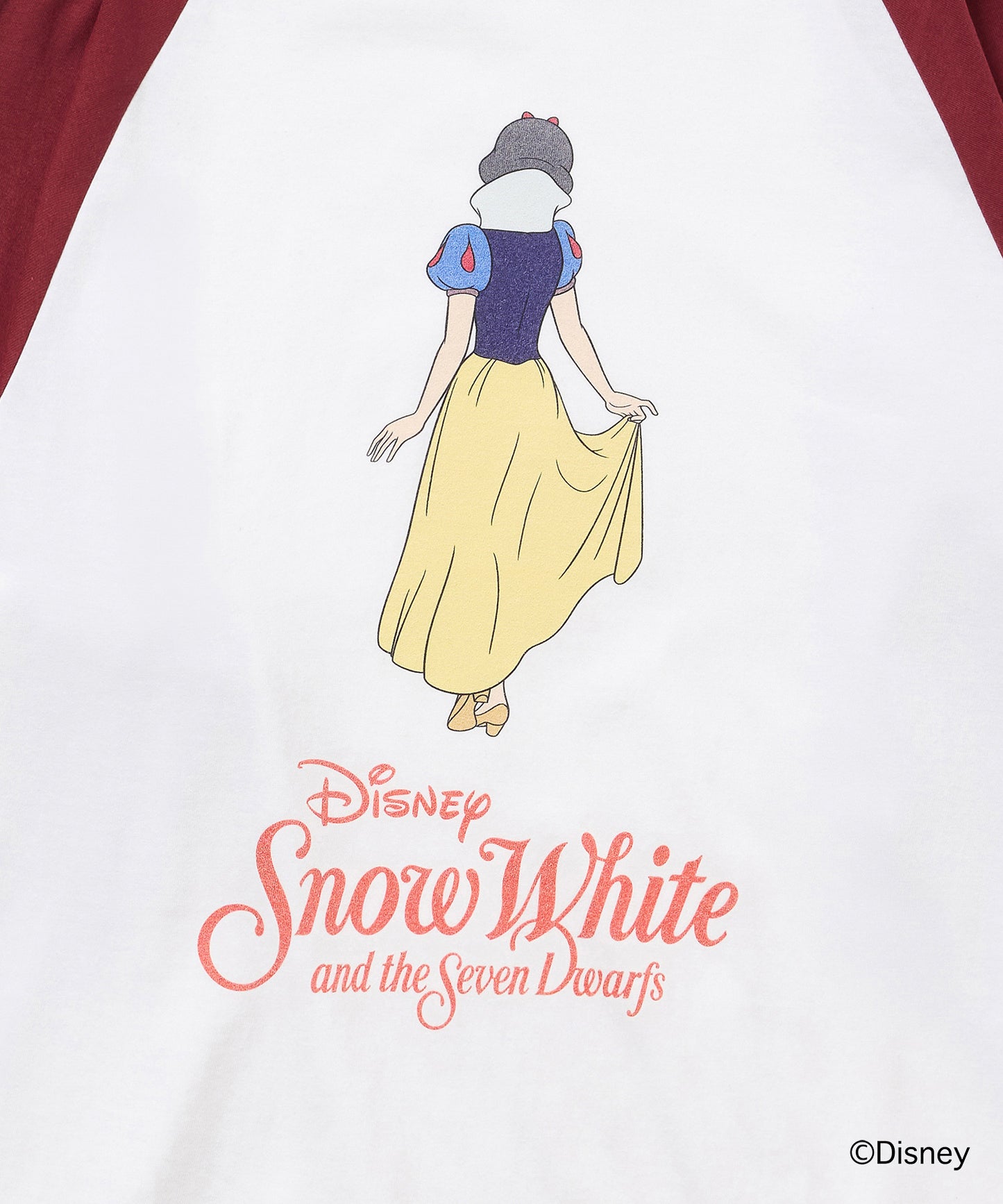 Disney 『Snow White』 NON TOKYO 　PRINT RAGLAN T-SHIRT(SNOW WHITE)