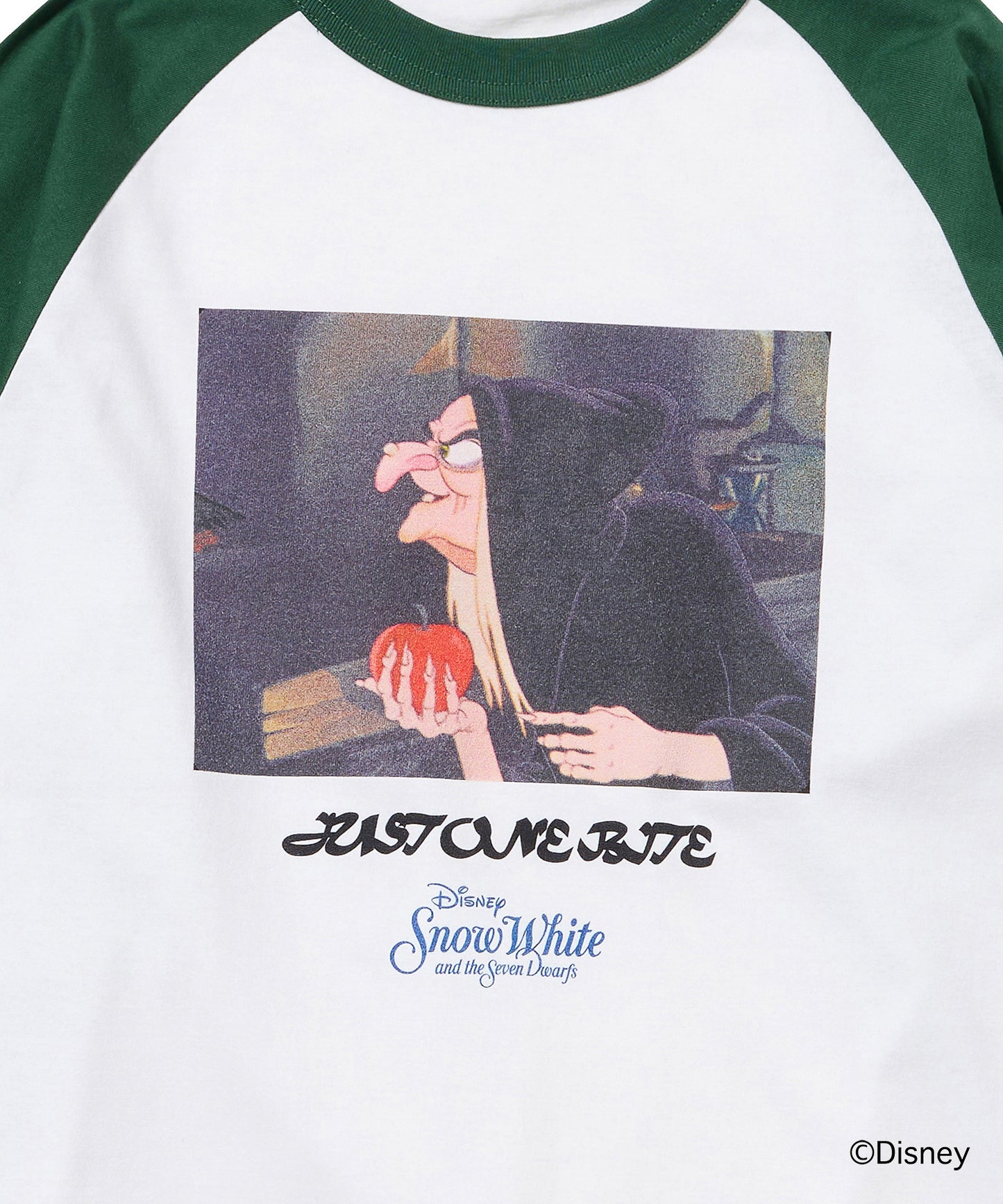 Disney 『Snow White』 NON TOKYO 　PRINT RAGLAN T-SHIRT(OLD HAG)