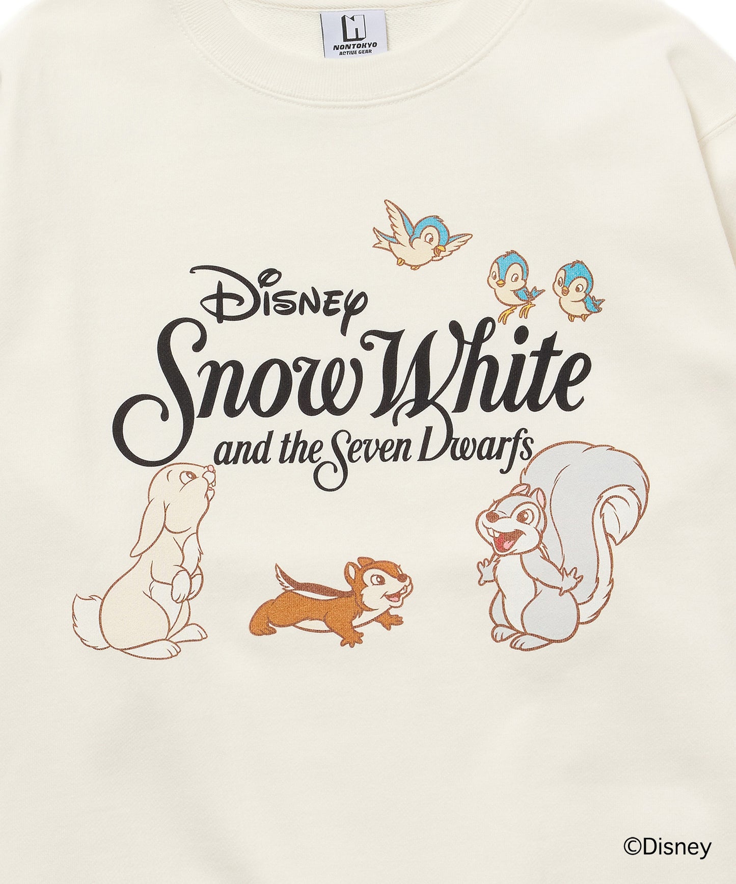 Disney 『Snow White』 NON TOKYO 　PRINT PULLOVER SWEAT(ANIMALS)