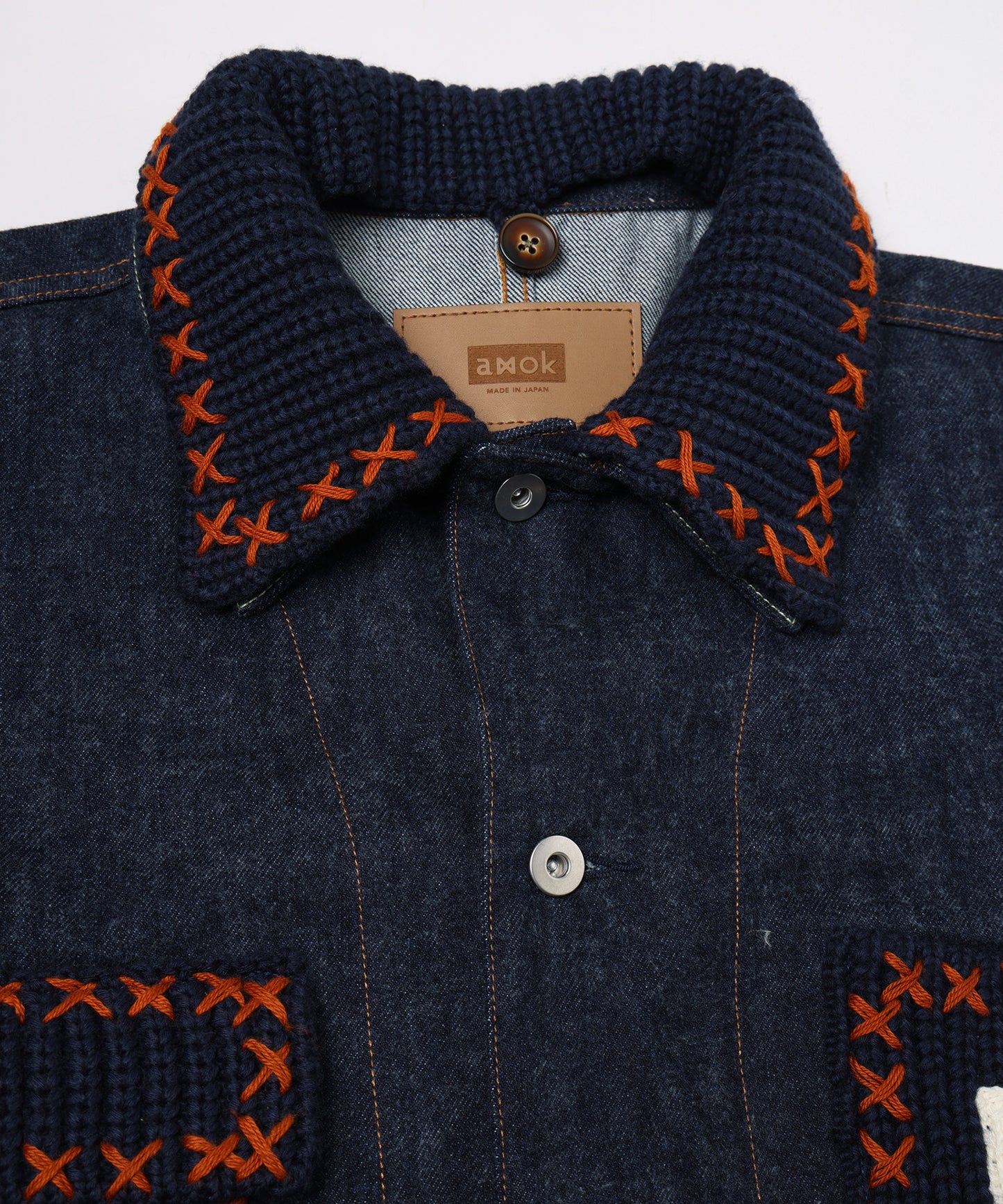 BLUSHED DENIM BLOUSON