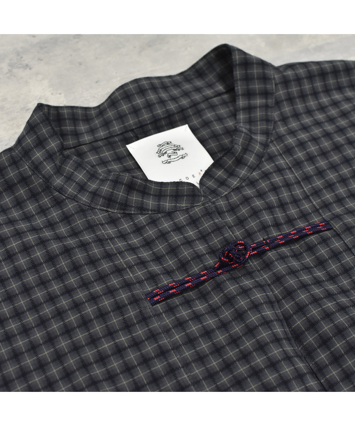 CHECKED KUNG FU SHIRT