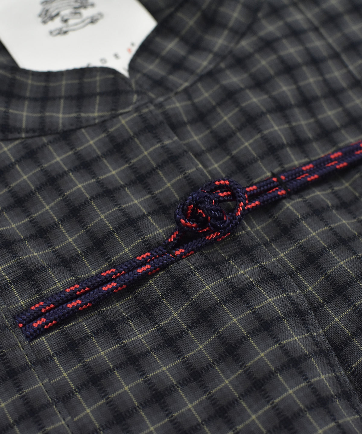 CHECKED KUNG FU SHIRT