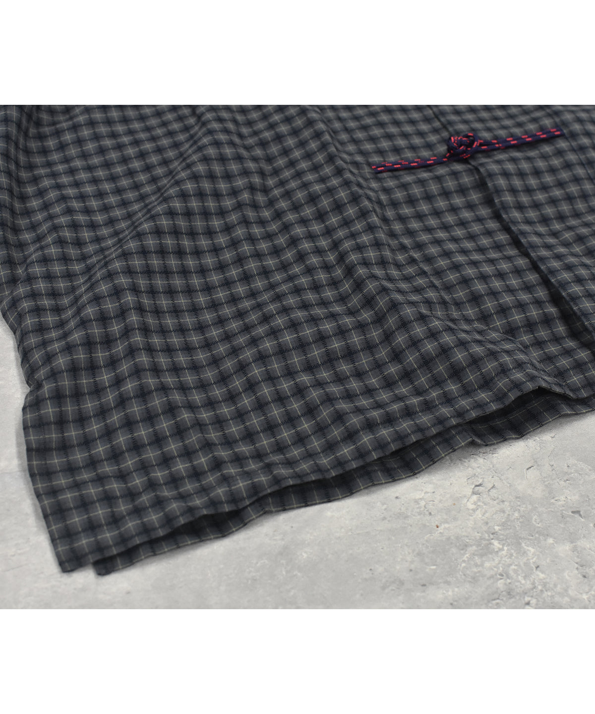 CHECKED KUNG FU SHIRT