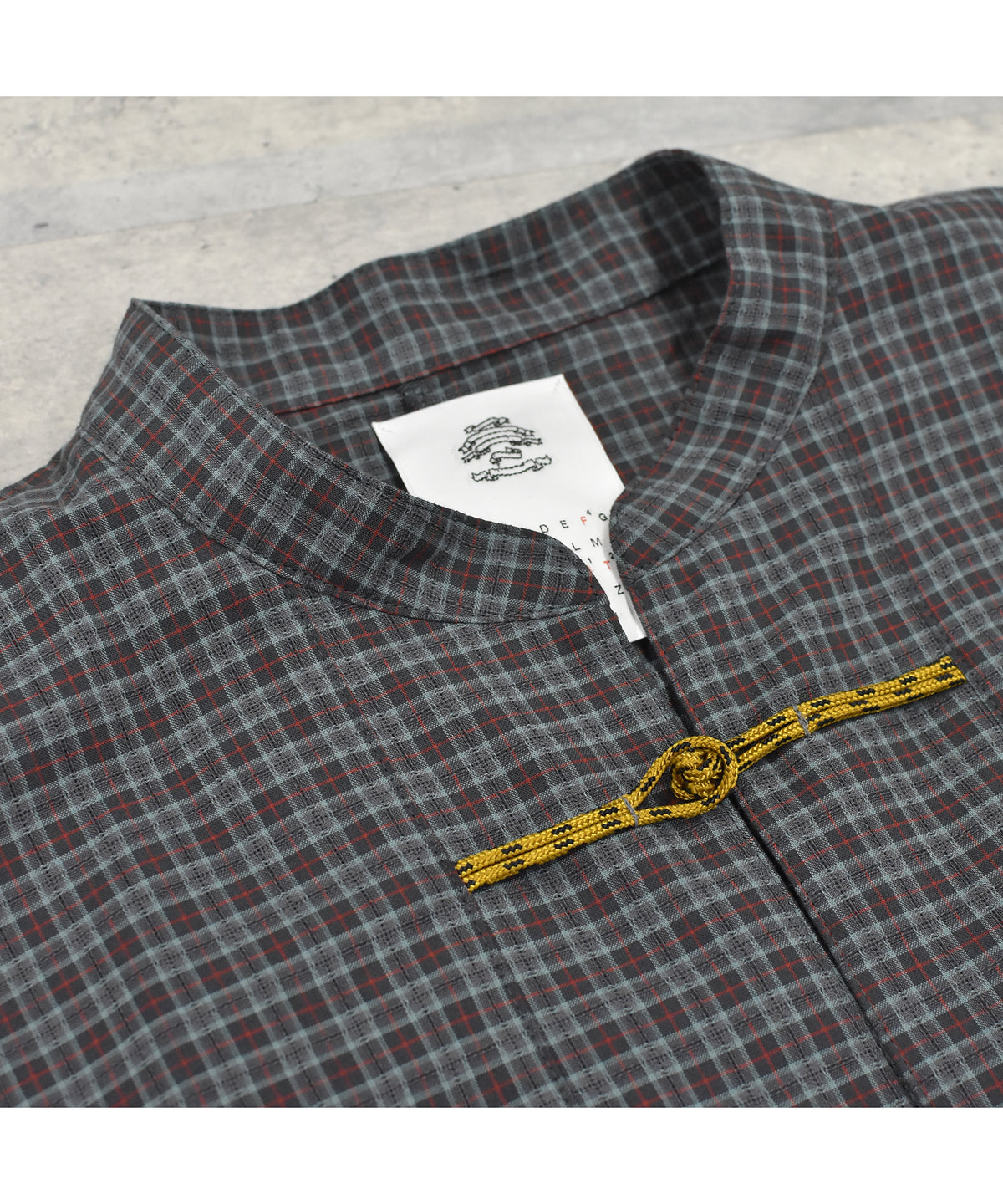 CHECKED KUNG FU SHIRT