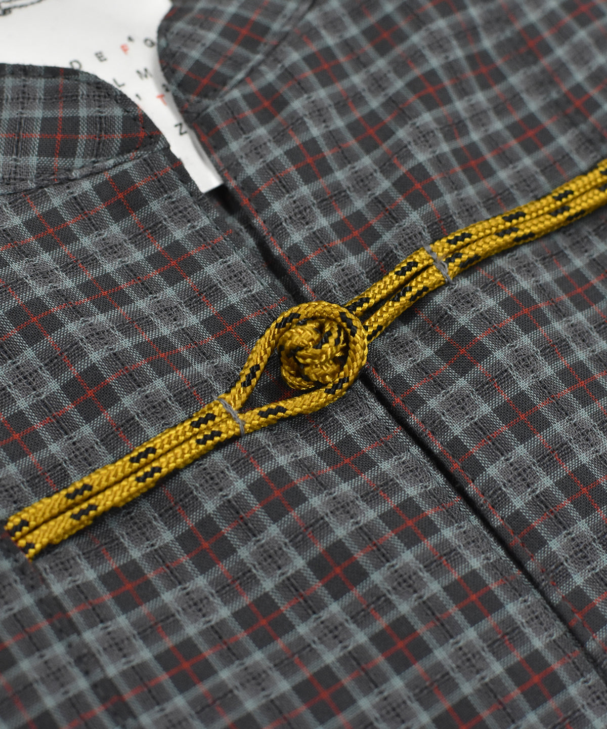 CHECKED KUNG FU SHIRT