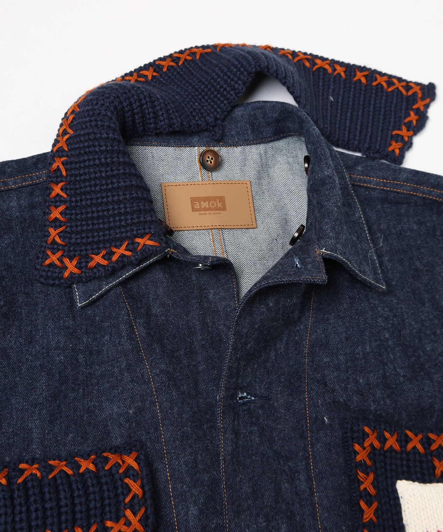 BLUSHED DENIM BLOUSON