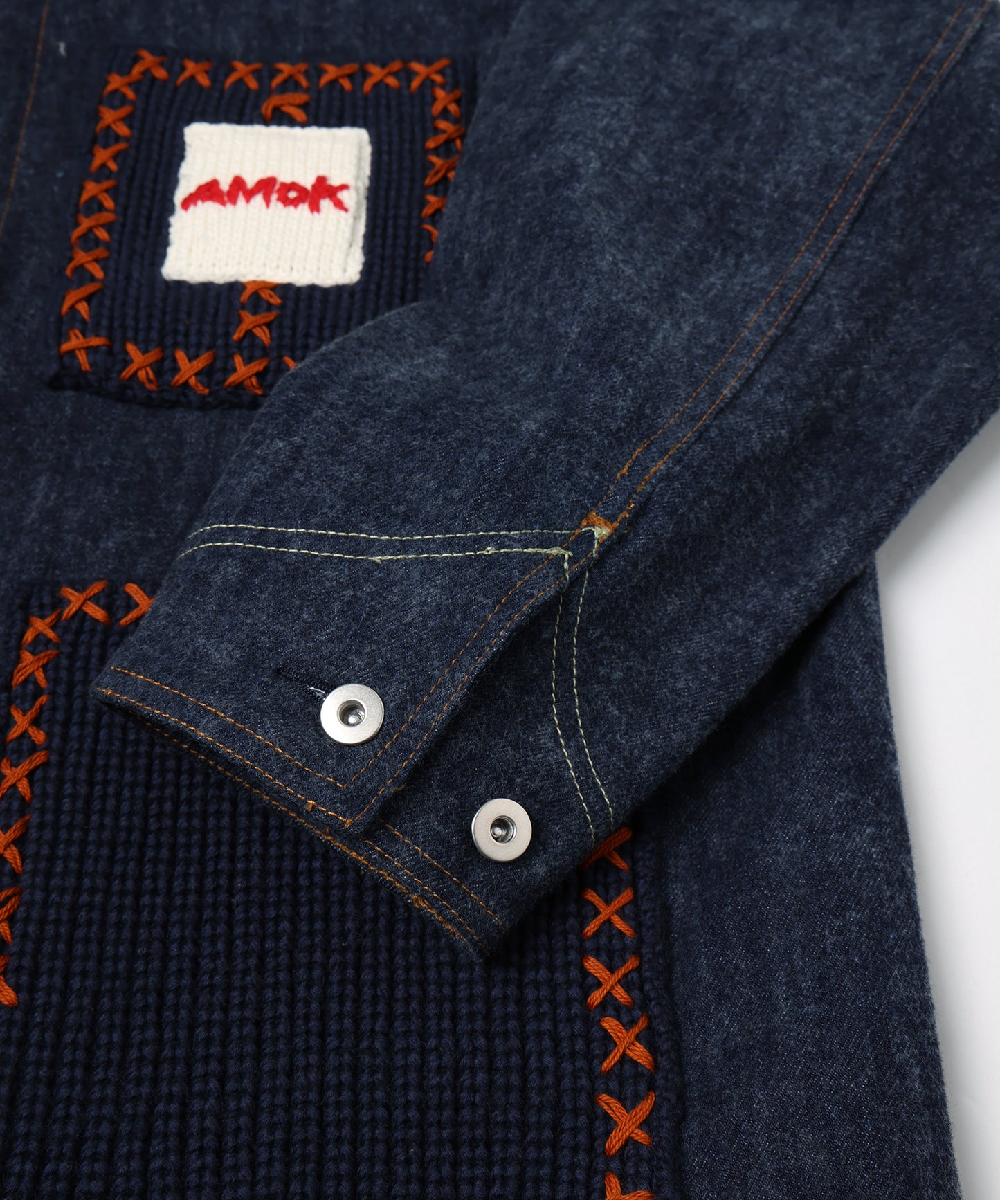 BLUSHED DENIM BLOUSON