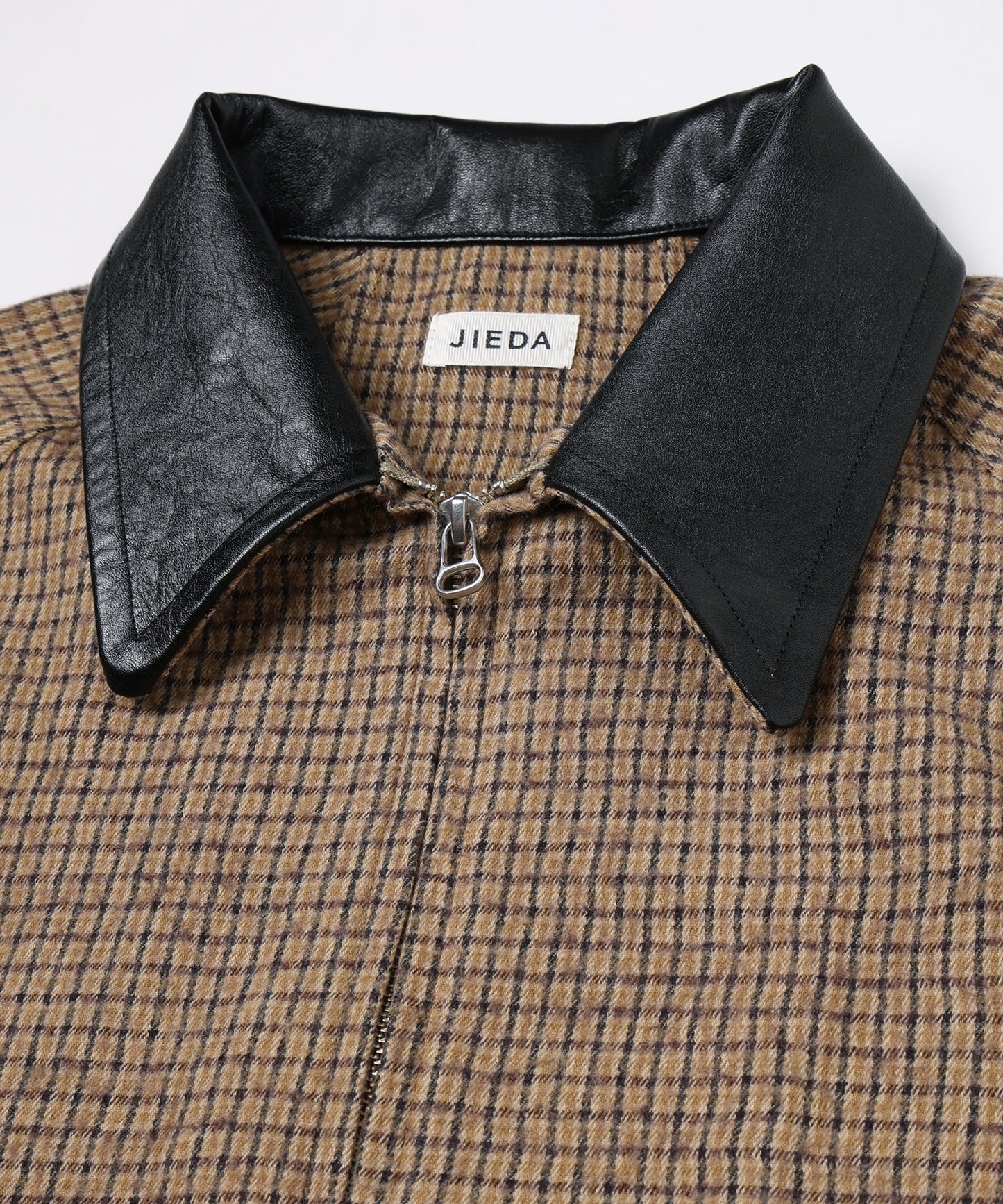 LEATHER COLLAR SHORT JACKET