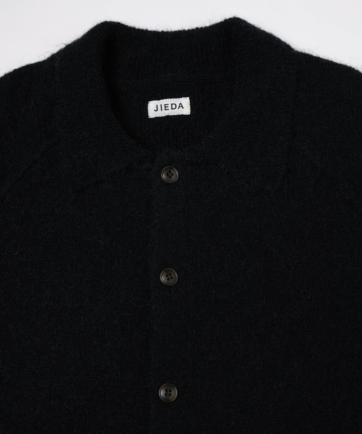 LAYERED MOHAIR KNIT SHIRT