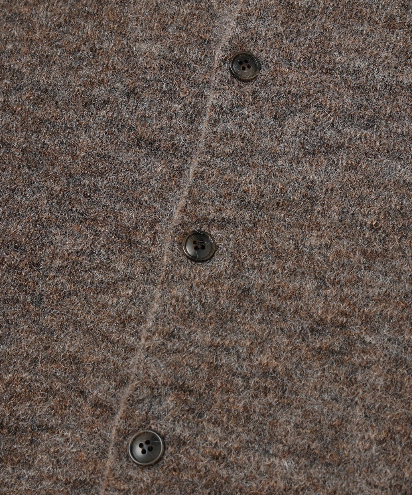 LAYERED MOHAIR KNIT SHIRT
