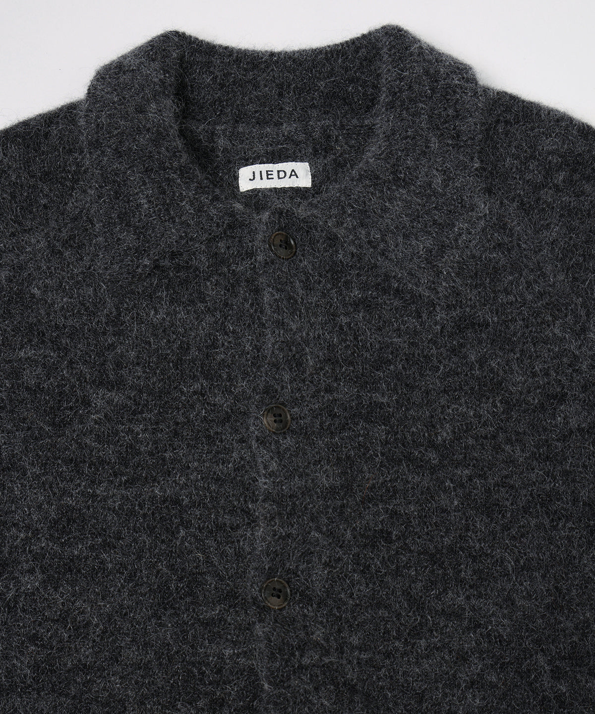LAYERED MOHAIR KNIT SHIRT