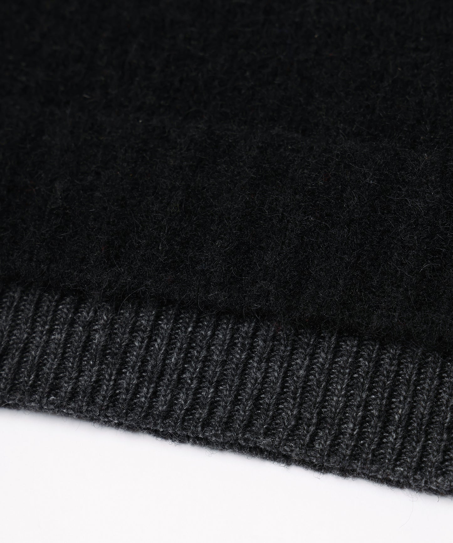 LAYERED MOHAIR V-NECK SWEATER