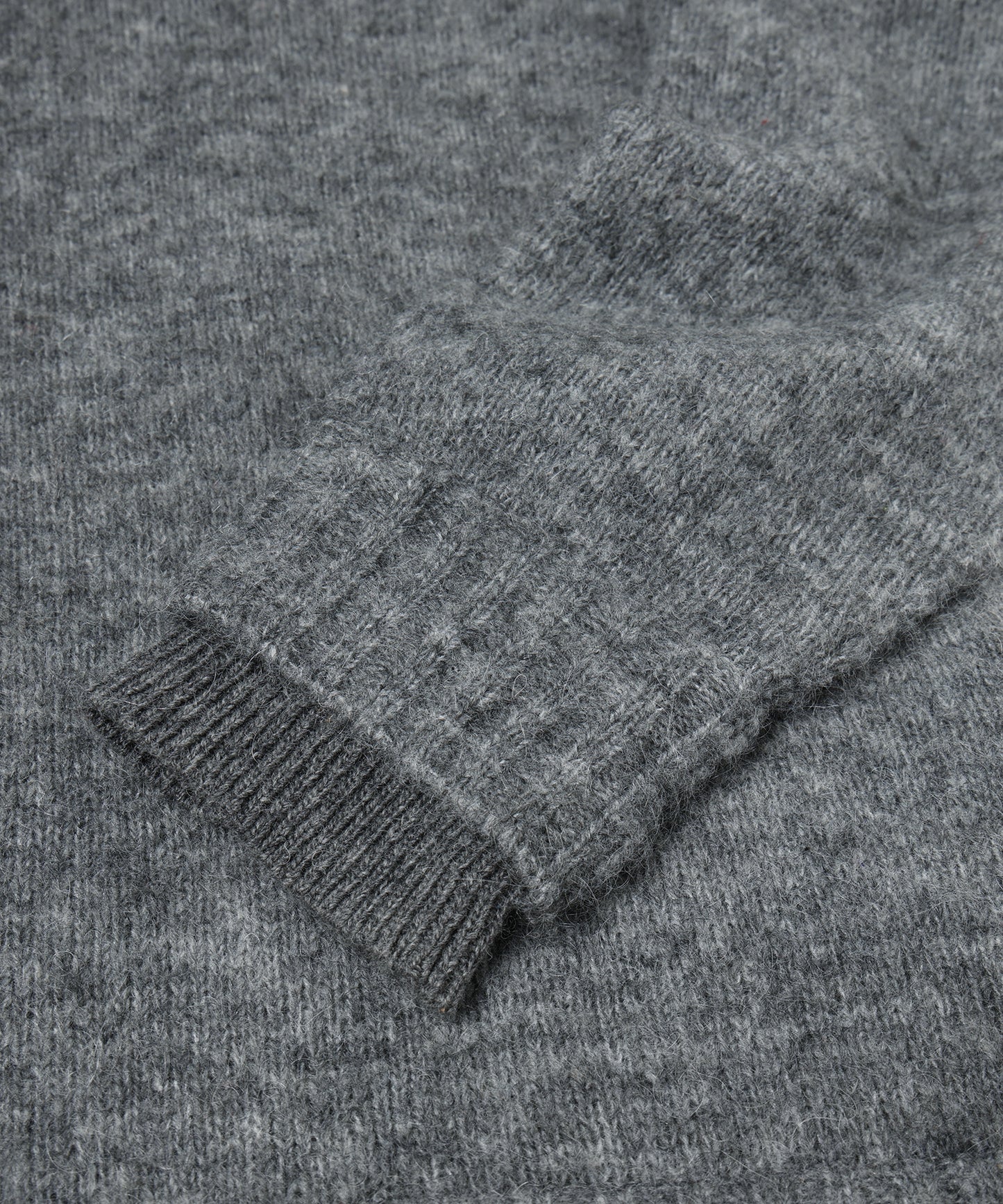 LAYERED MOHAIR V-NECK SWEATER