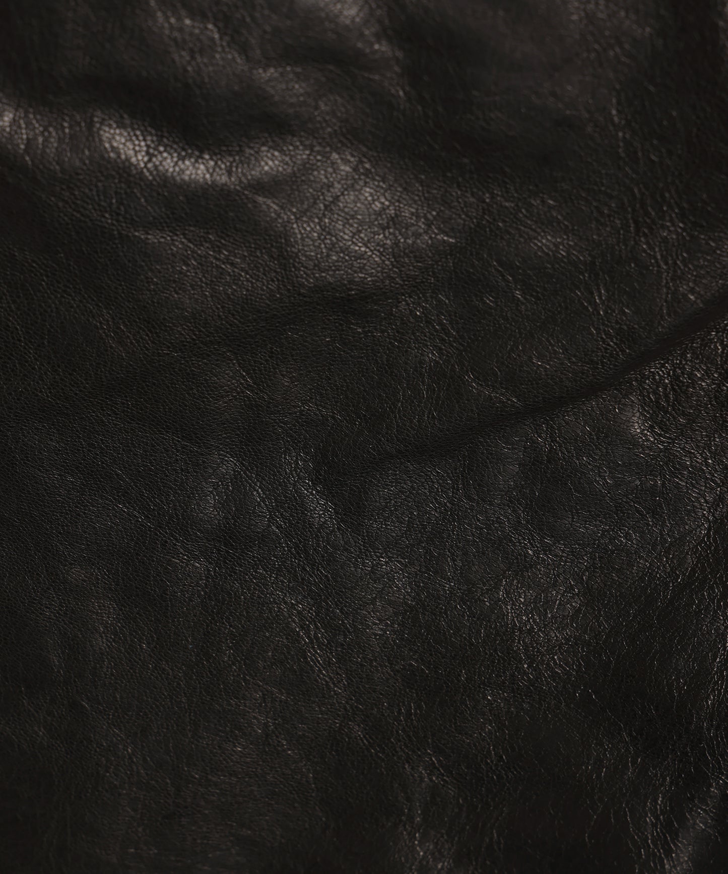 DRAPING LEATHER JACKET