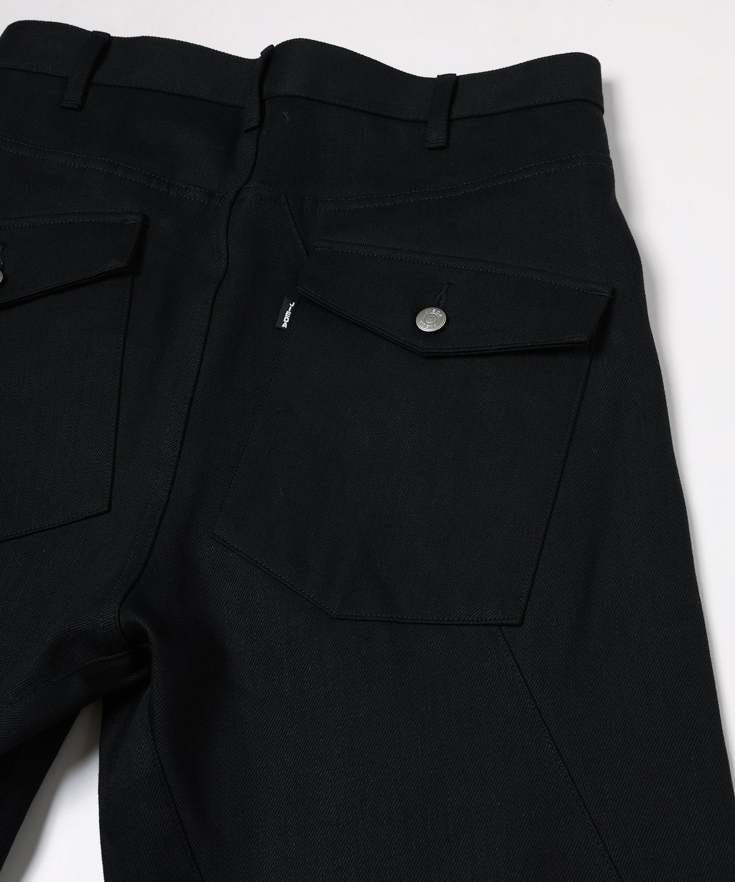 ENGINEERED DRAPING FLARE DENIM PANTS