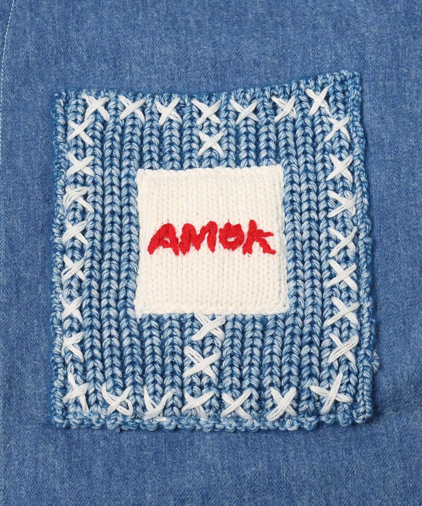 BLUSHED DENIM BLOUSON