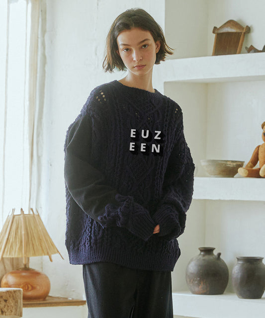 EUZEEN Mix Knit Sweater