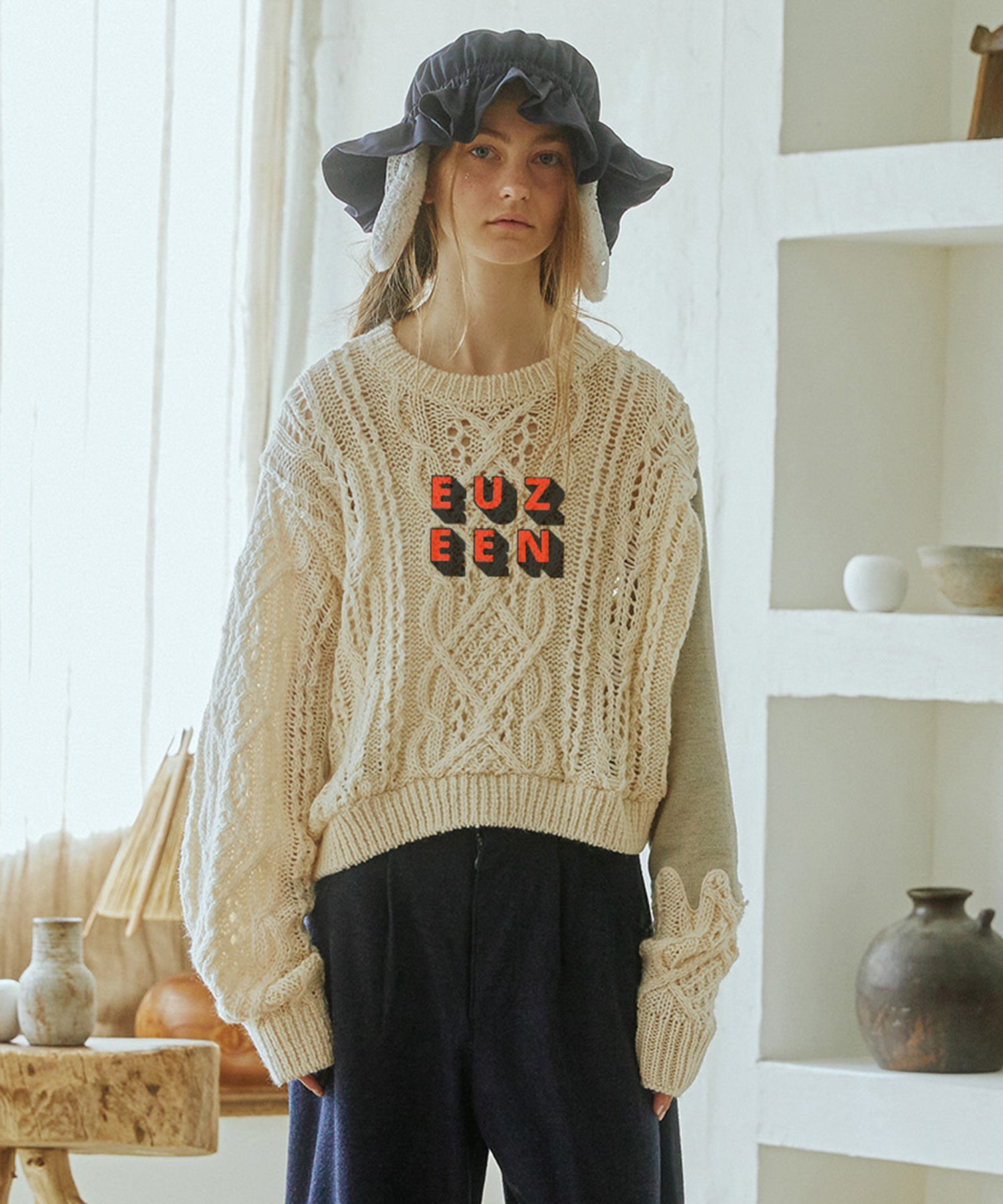 EUZEEN Mix Knit Sweater