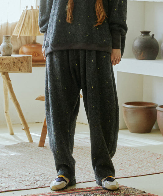 Tiny Fruits Mohair Wide Pants