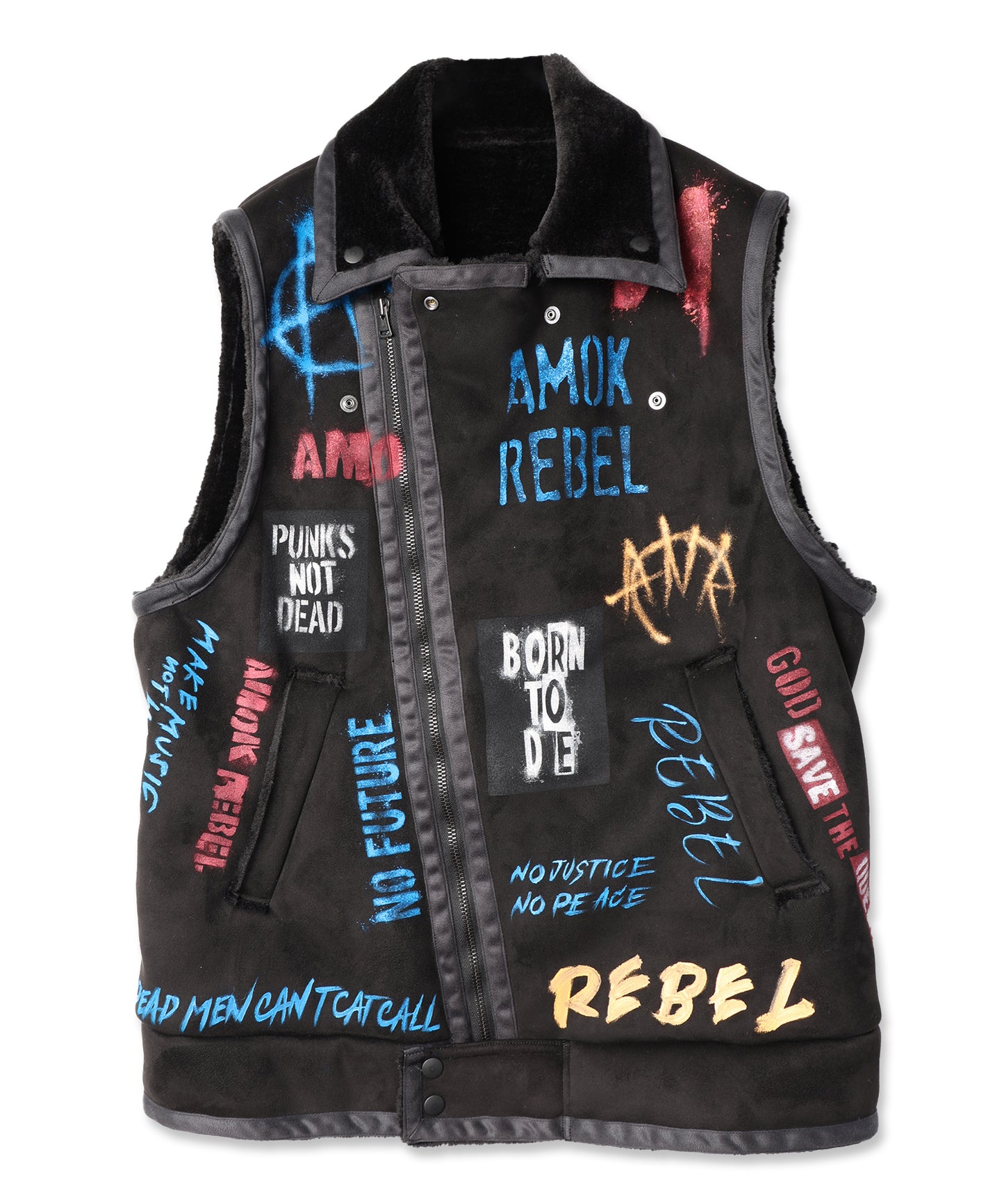 HANDPAINT MOUTON RIDERS VEST