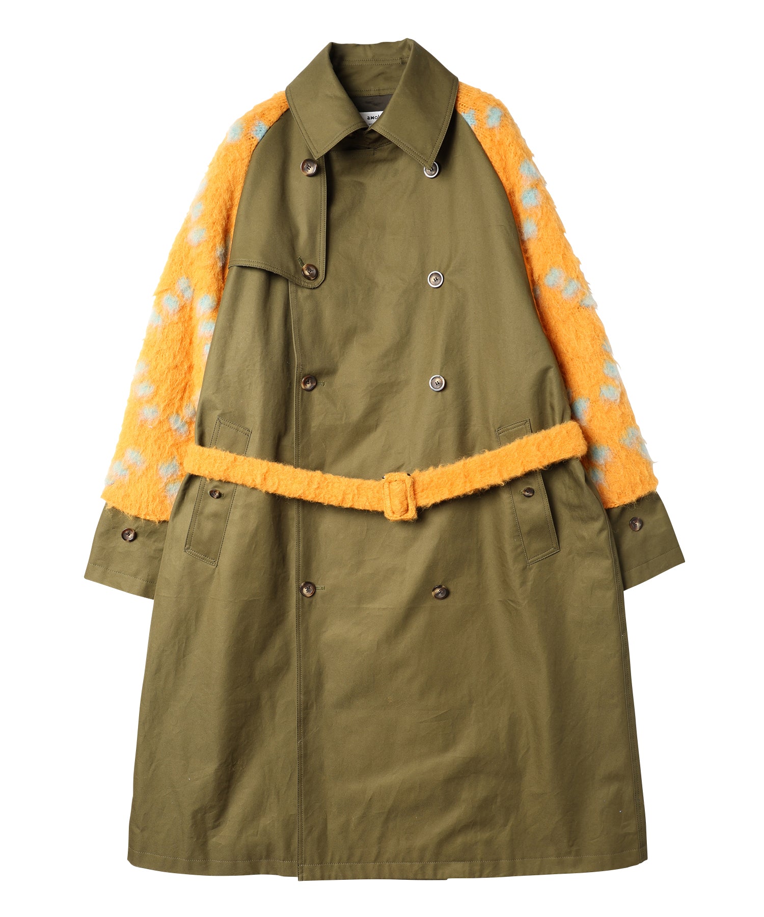 KNIT DOCKING TRENCH COAT　納期9月下旬