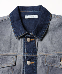 BACK SIDE CUT OFF DENIM JACKET – ANLIO（アンリオ）