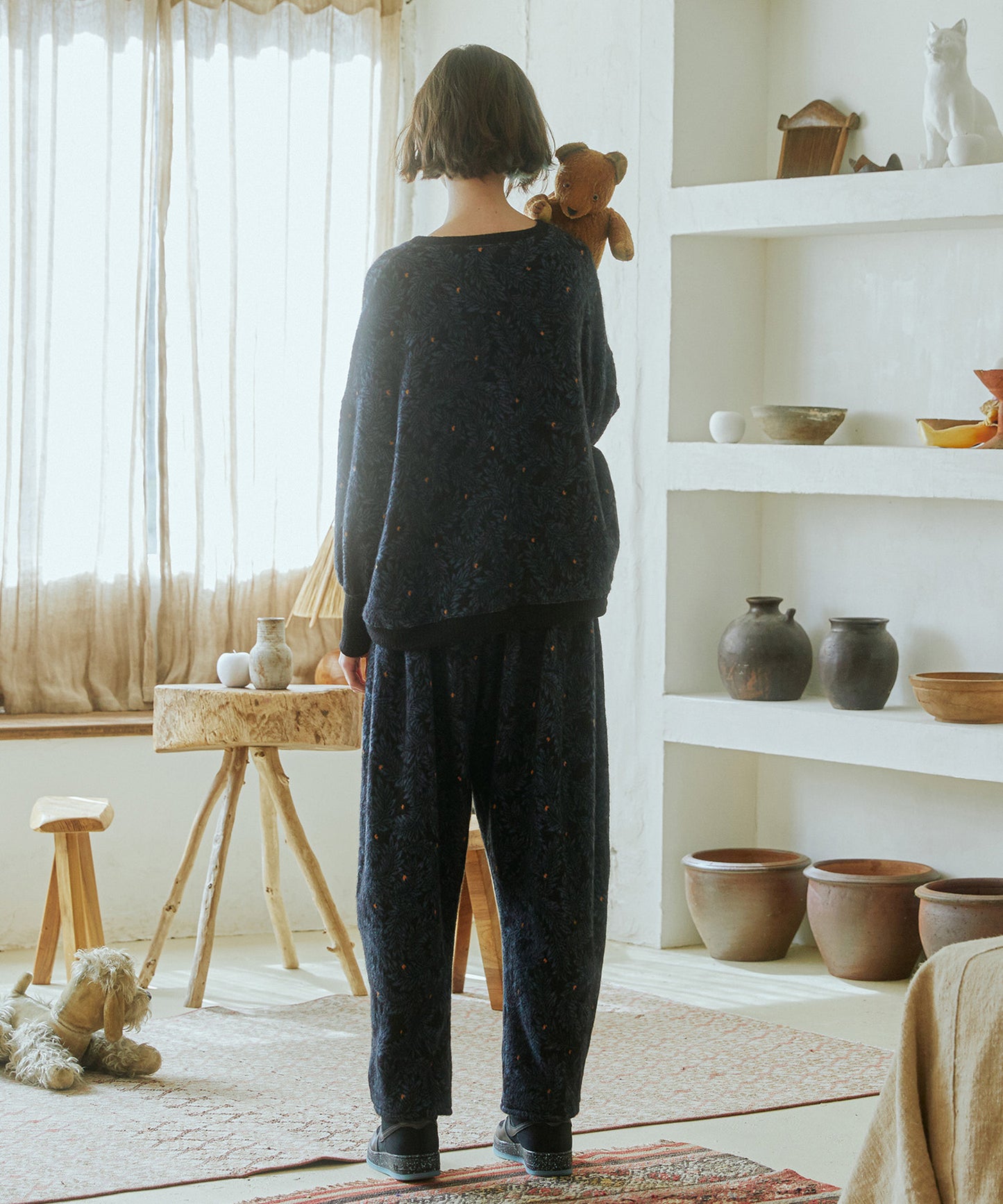 Tiny Fruits Mohair Wide Pullover 【納期9月下旬】