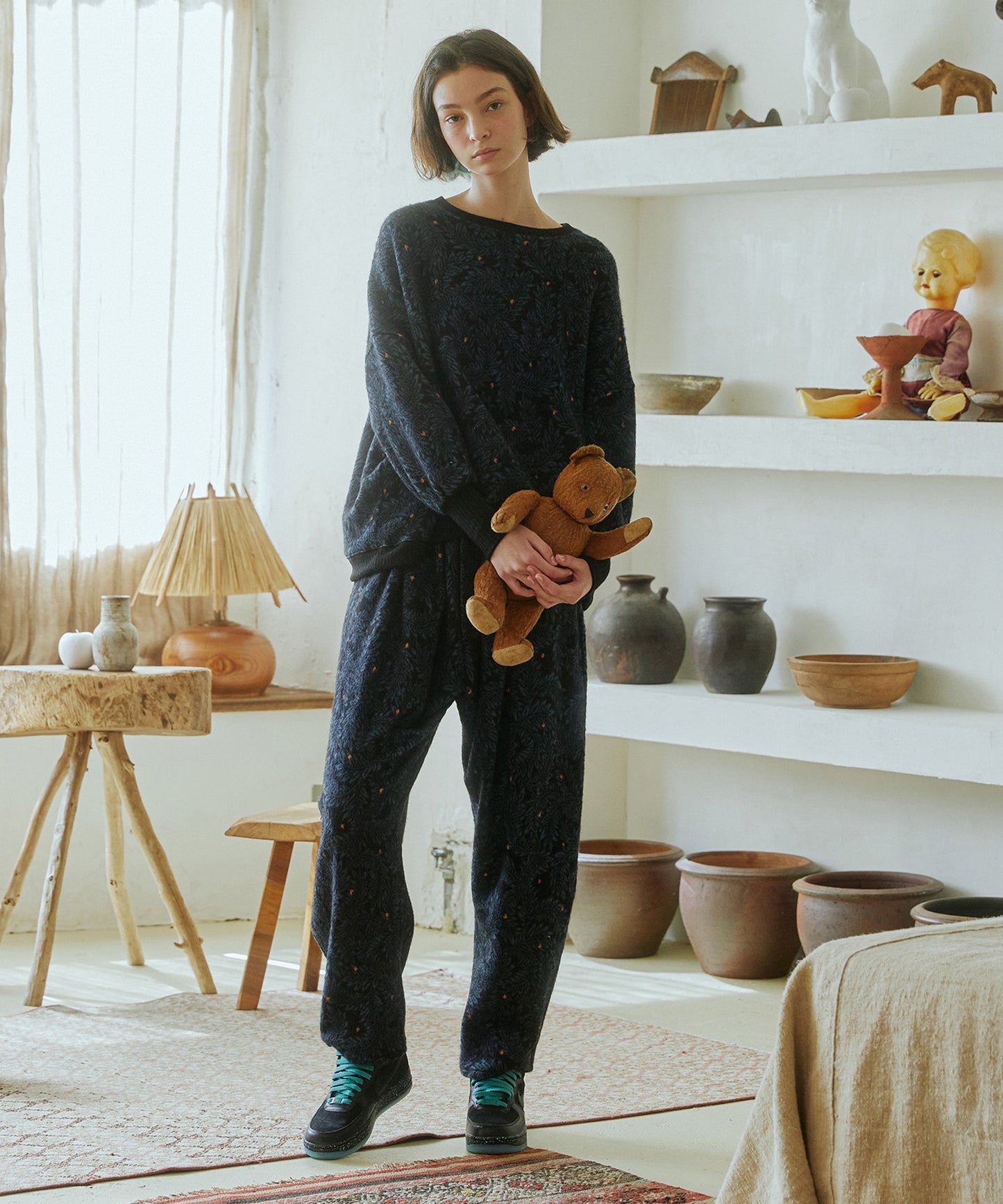 Tiny Fruits Mohair Wide Pullover 【納期9月下旬】