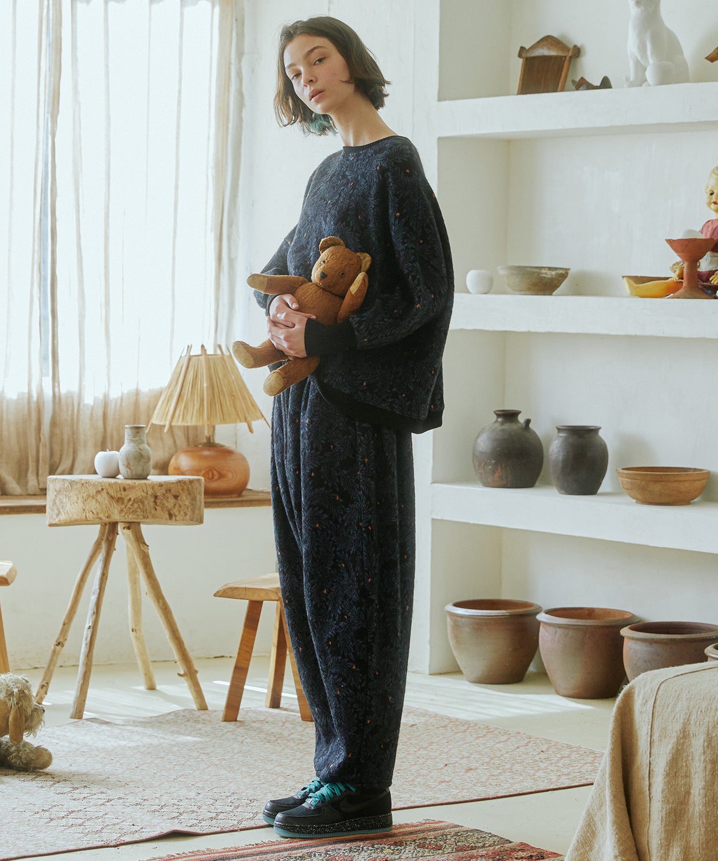Tiny Fruits Mohair Wide Pullover 【納期9月下旬】