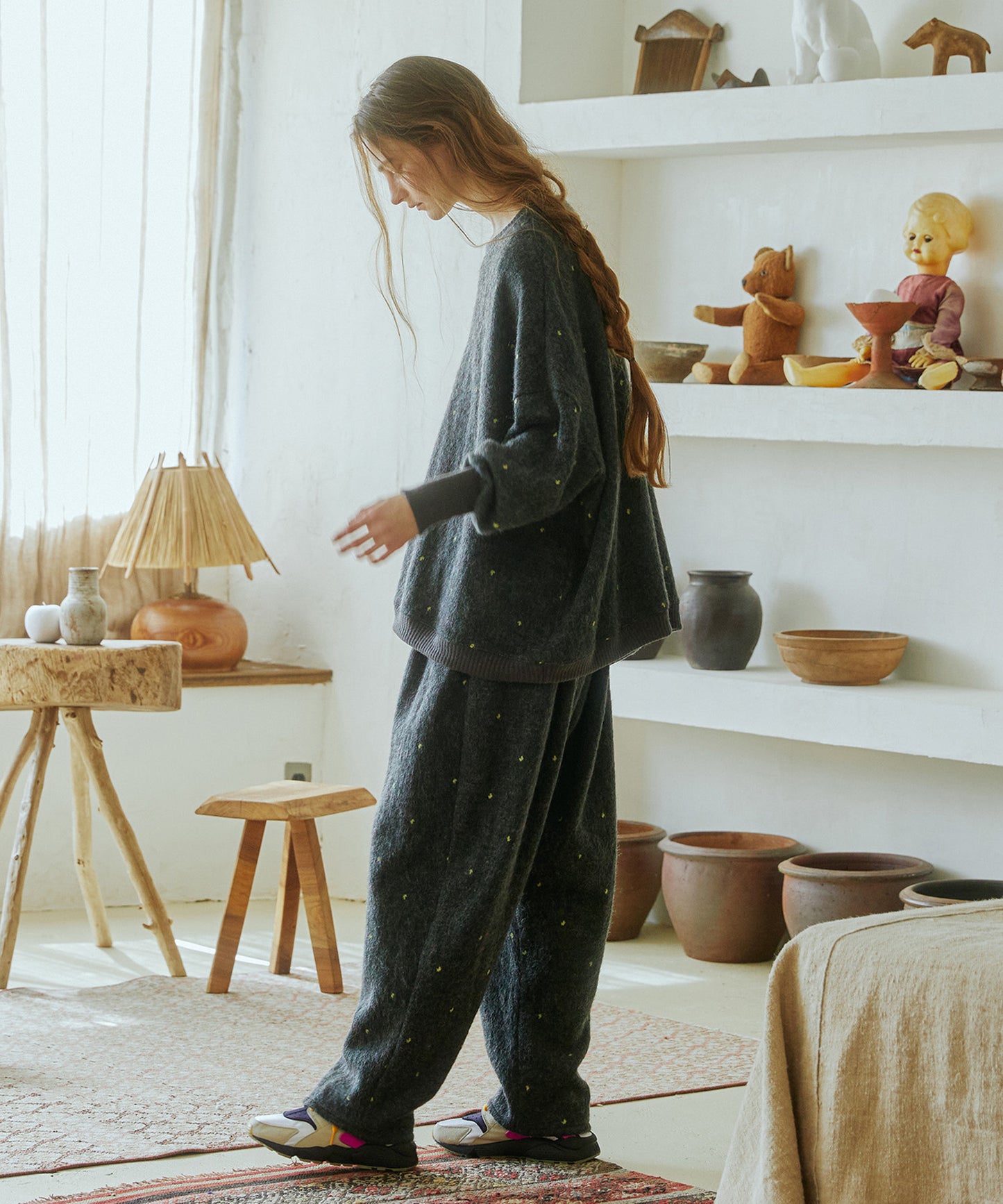 Tiny Fruits Mohair Wide Pullover 【納期9月下旬】