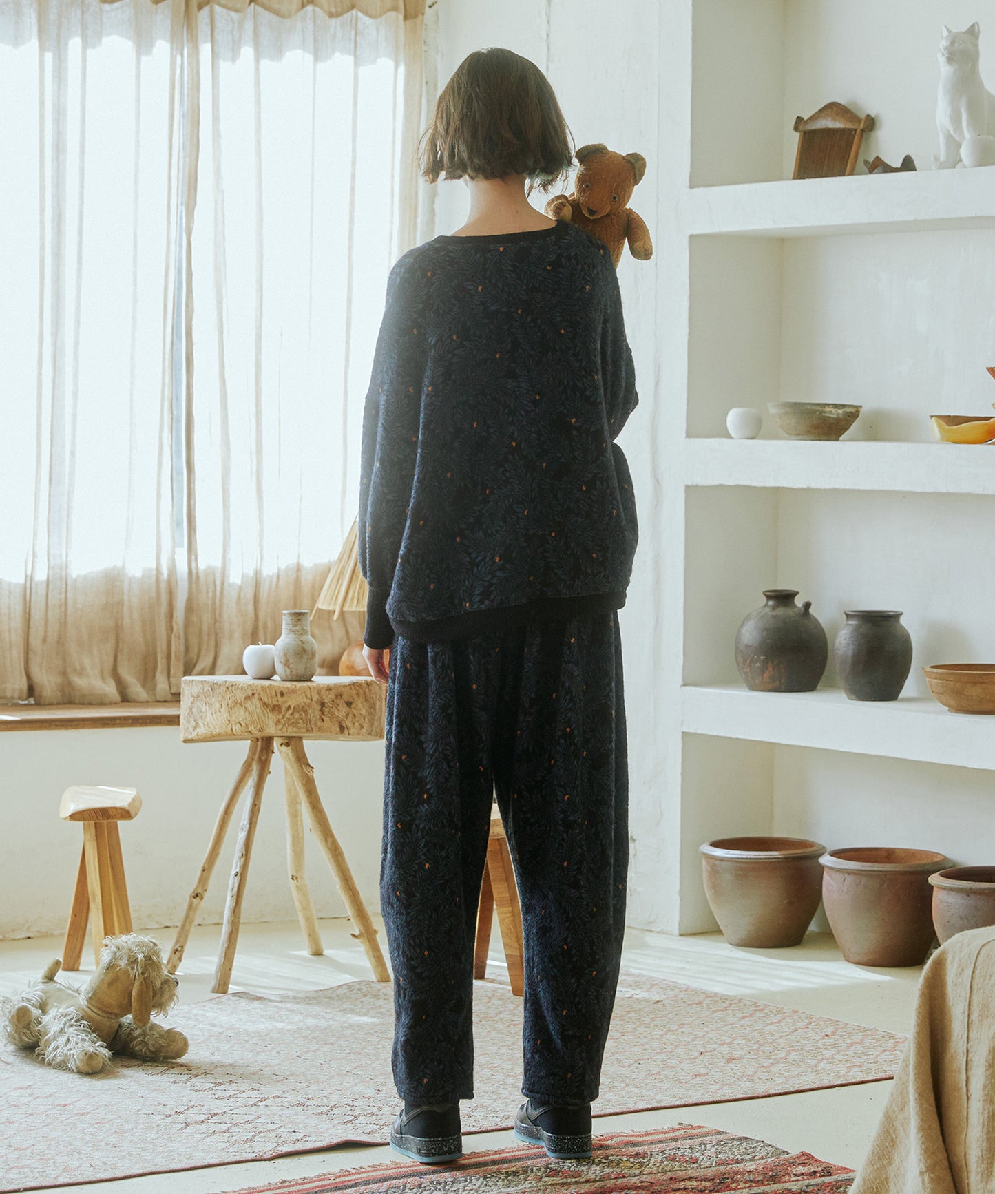 Tiny Fruits Mohair Wide Pants