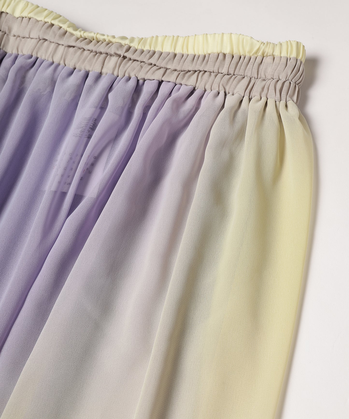 Fog dyed long skirt