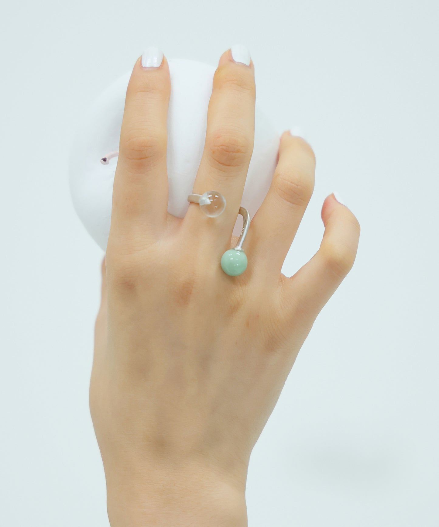 Float glass ring   BEDSIDEDRAMA×YAGA/FAIS