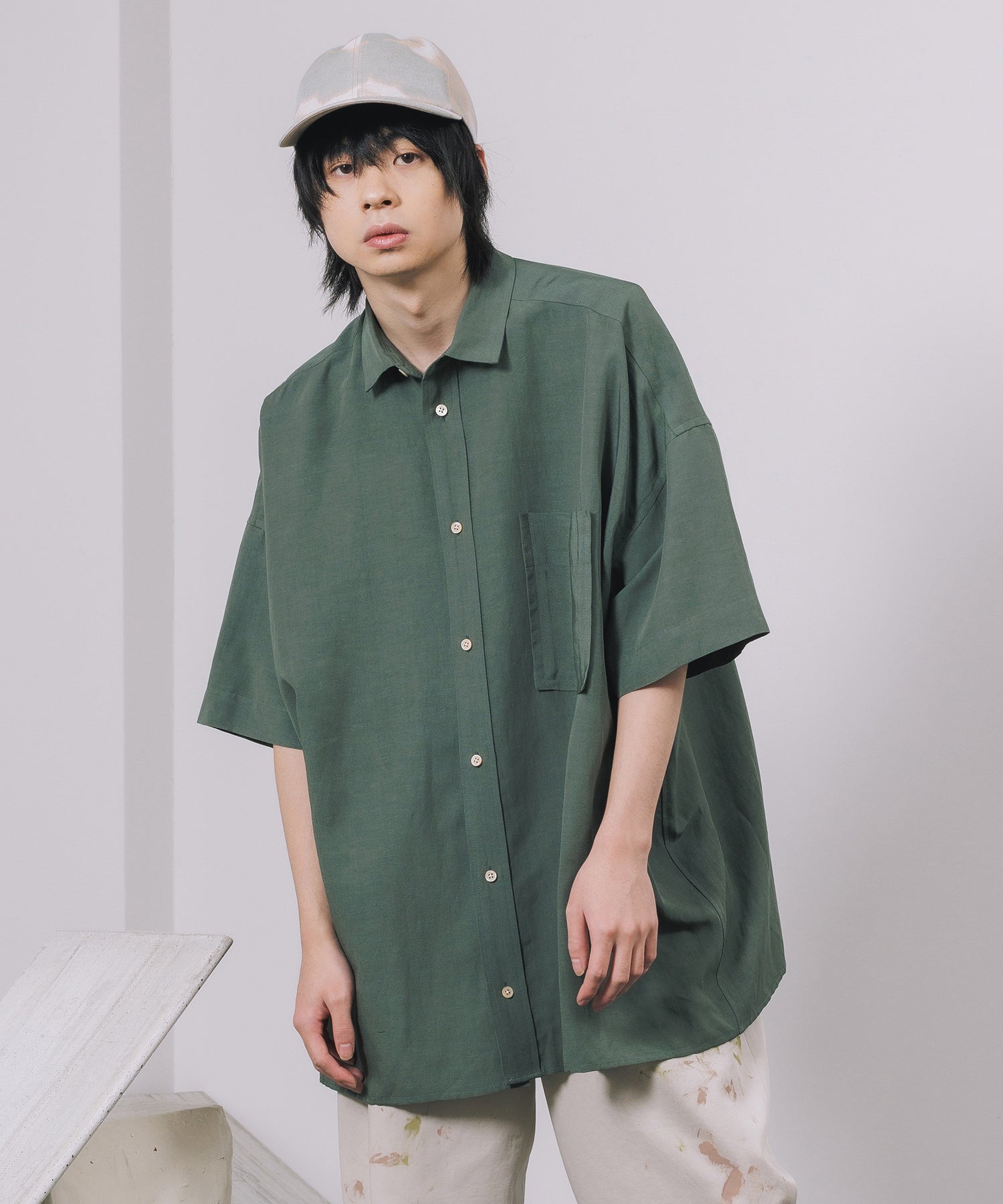 SHORT SLEEVE BIG SHIRT 新品 www.krzysztofbialy.com