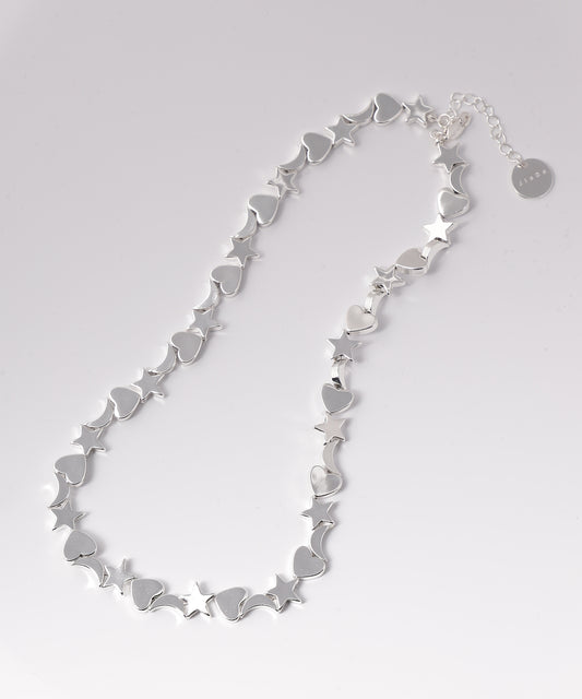 STAR MOON HEART NECKLACE