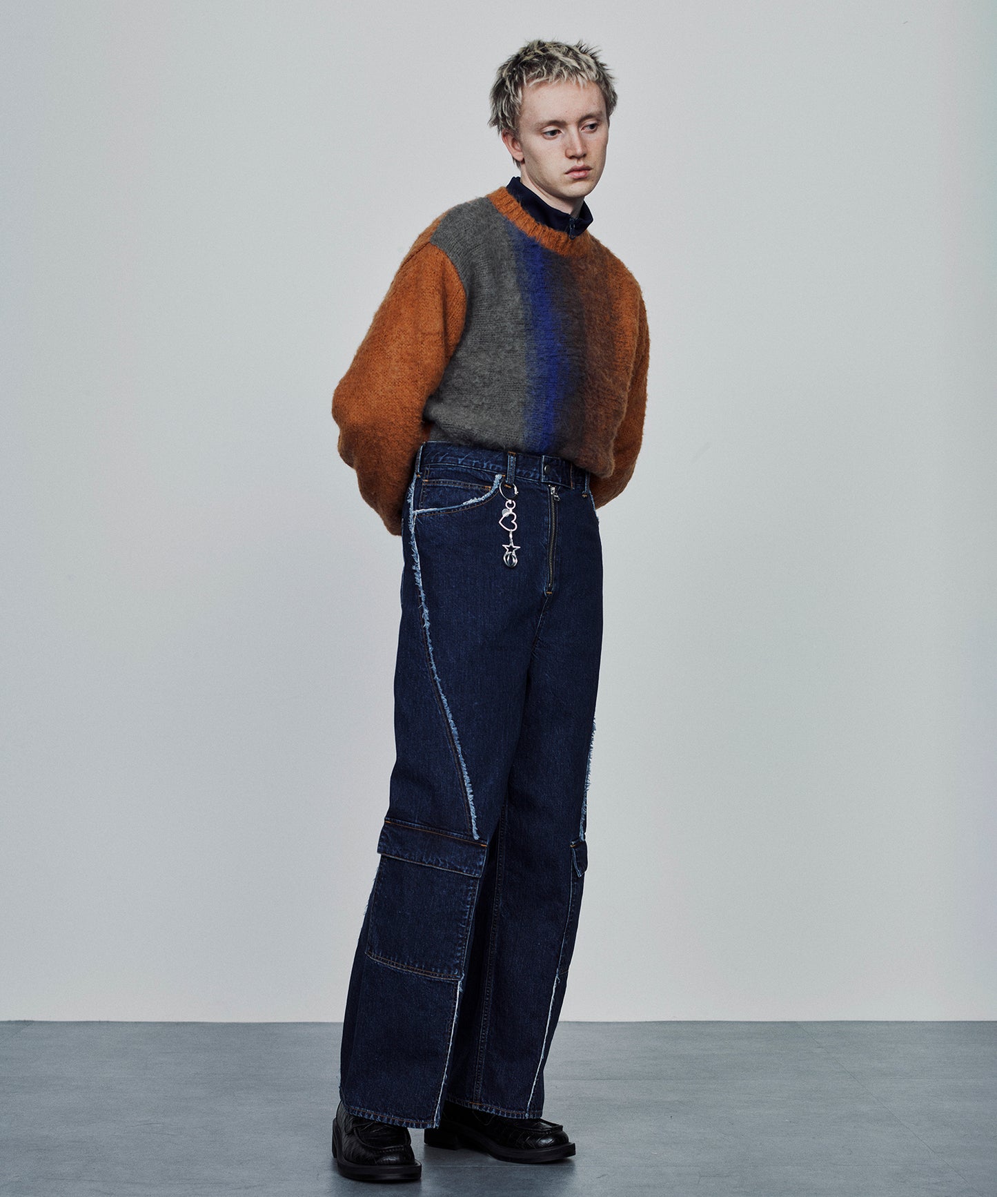 SWITCHING CARGO DENIM PANTS