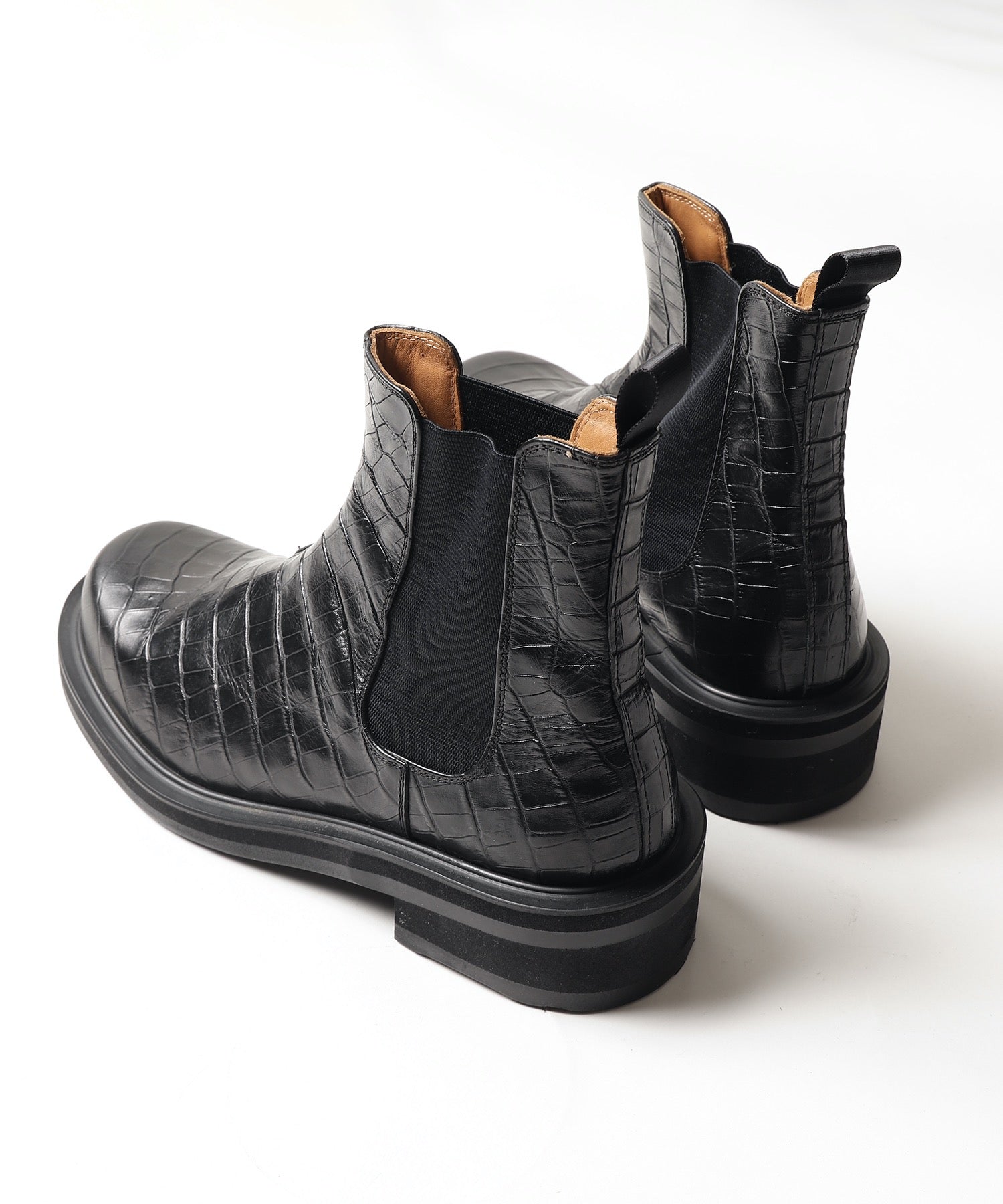 希少品】jieda leather side gore boots 42 - ブーツ