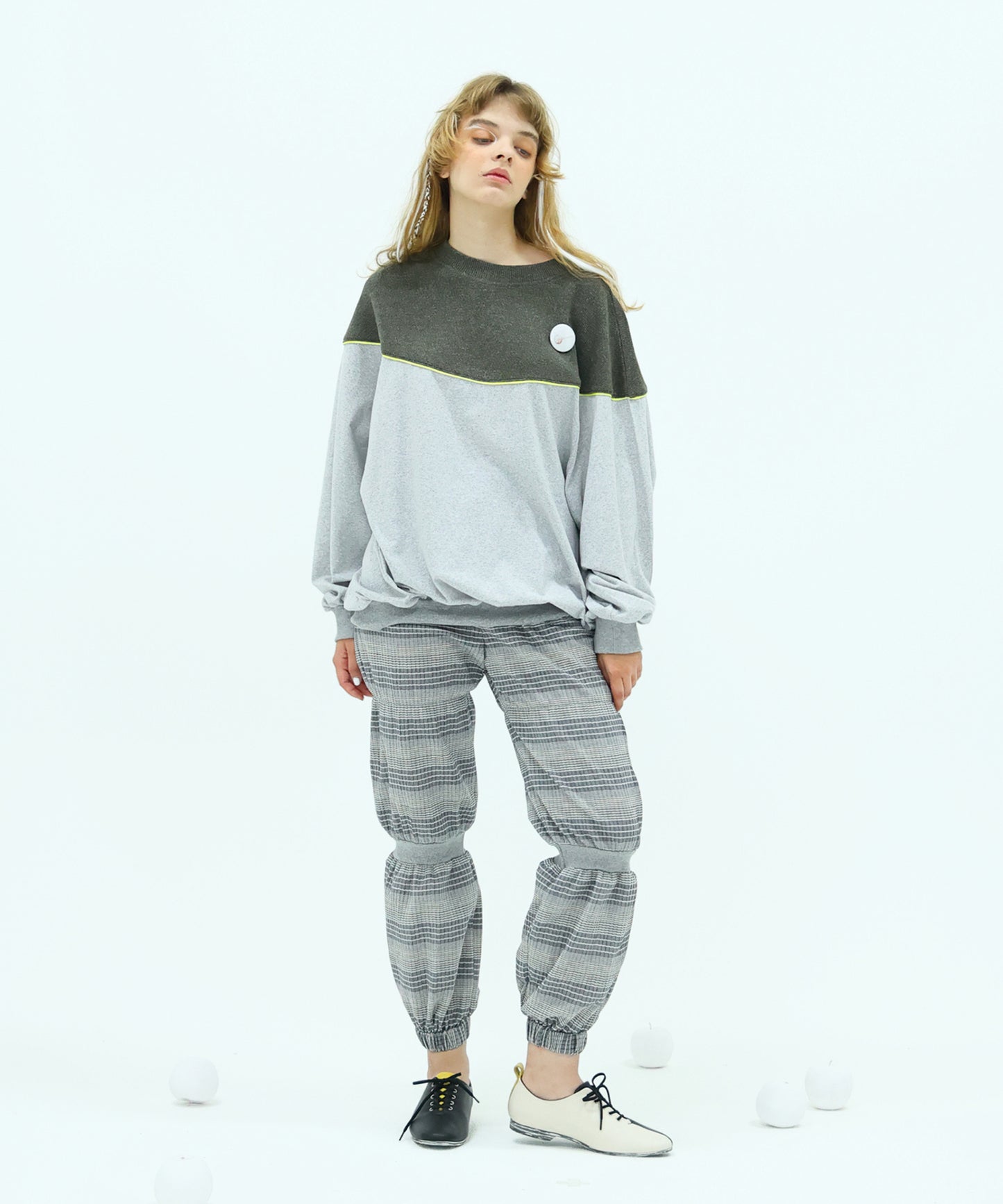 Panelled pullover